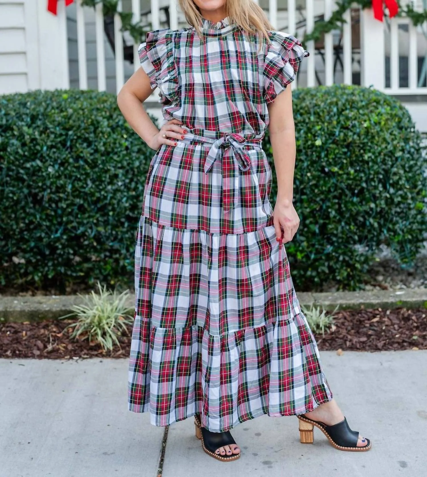 Meg Skirt Merry Print In White