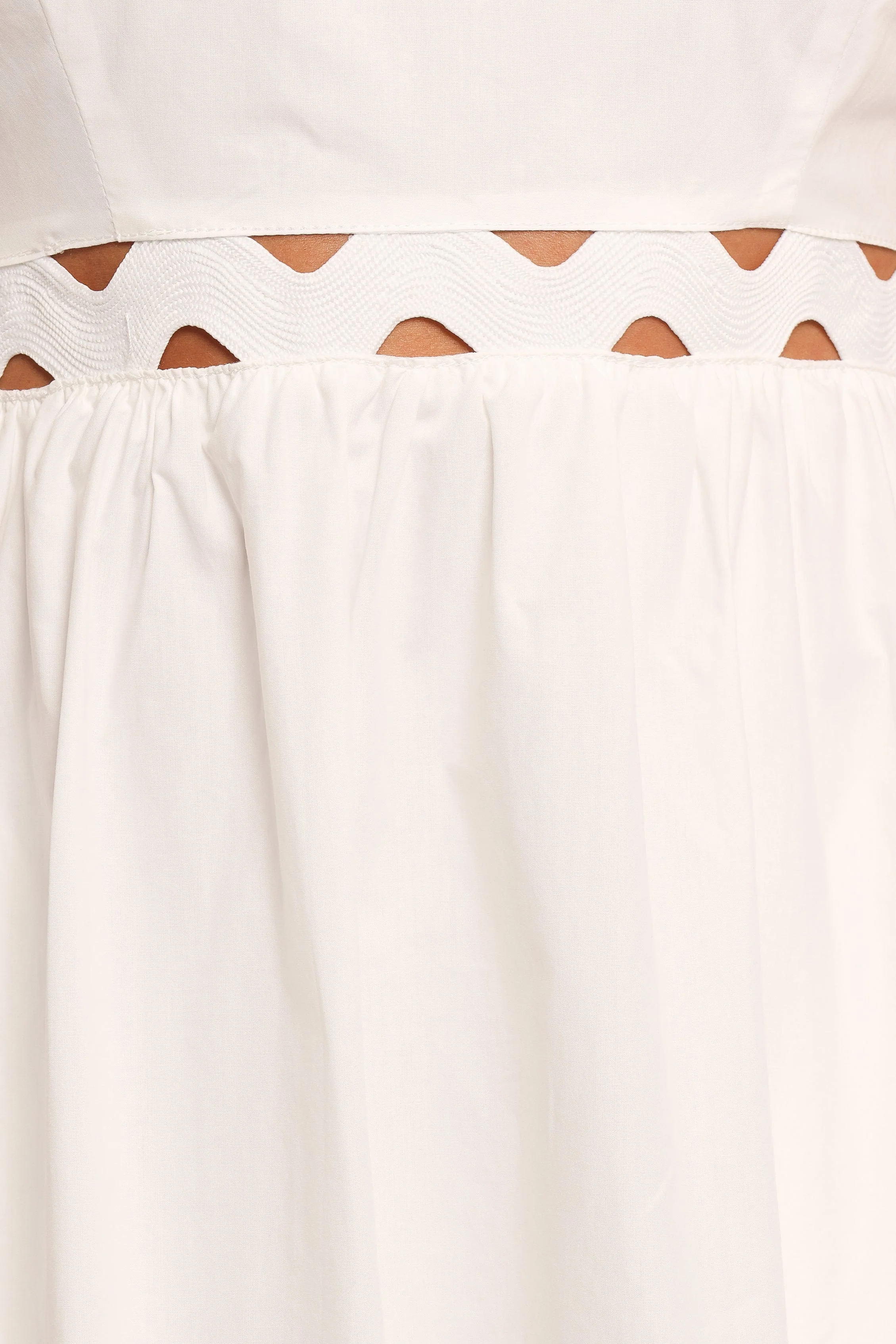 Angelus Midi Dress - White