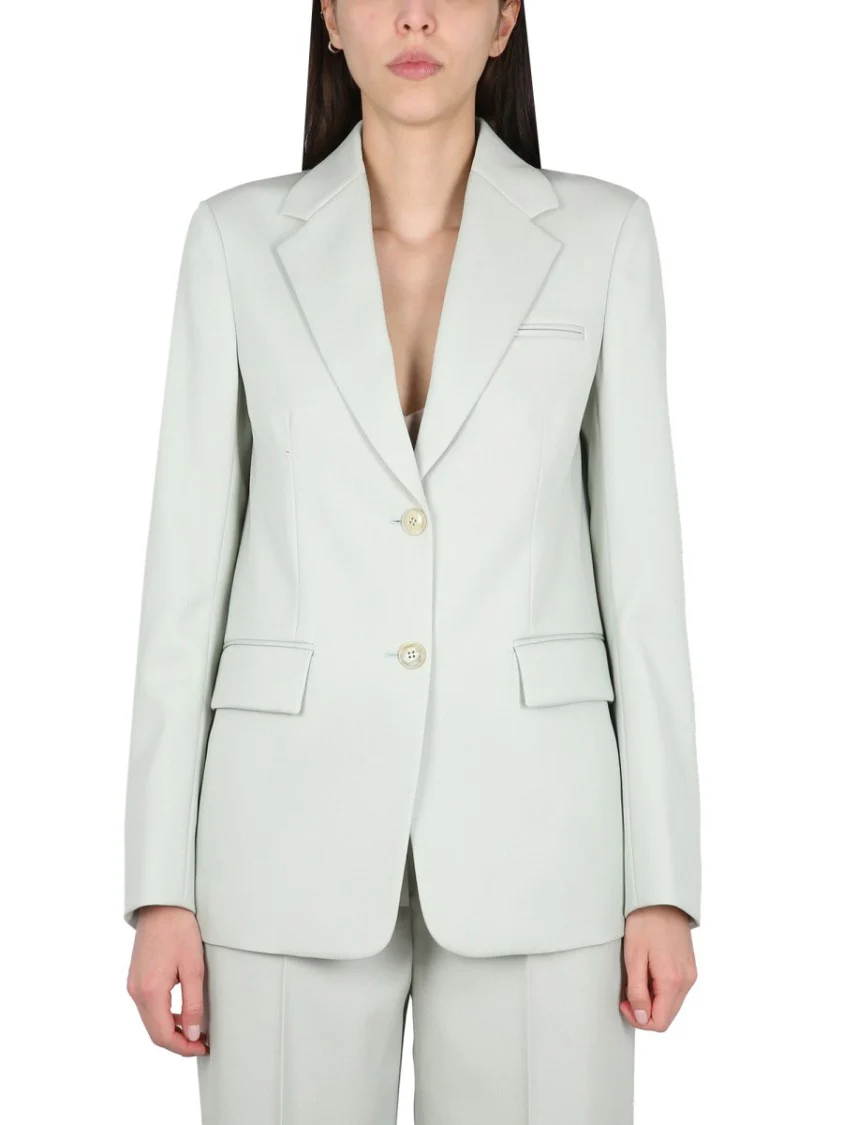 Single-Breasted Blazer With Notched Lapels