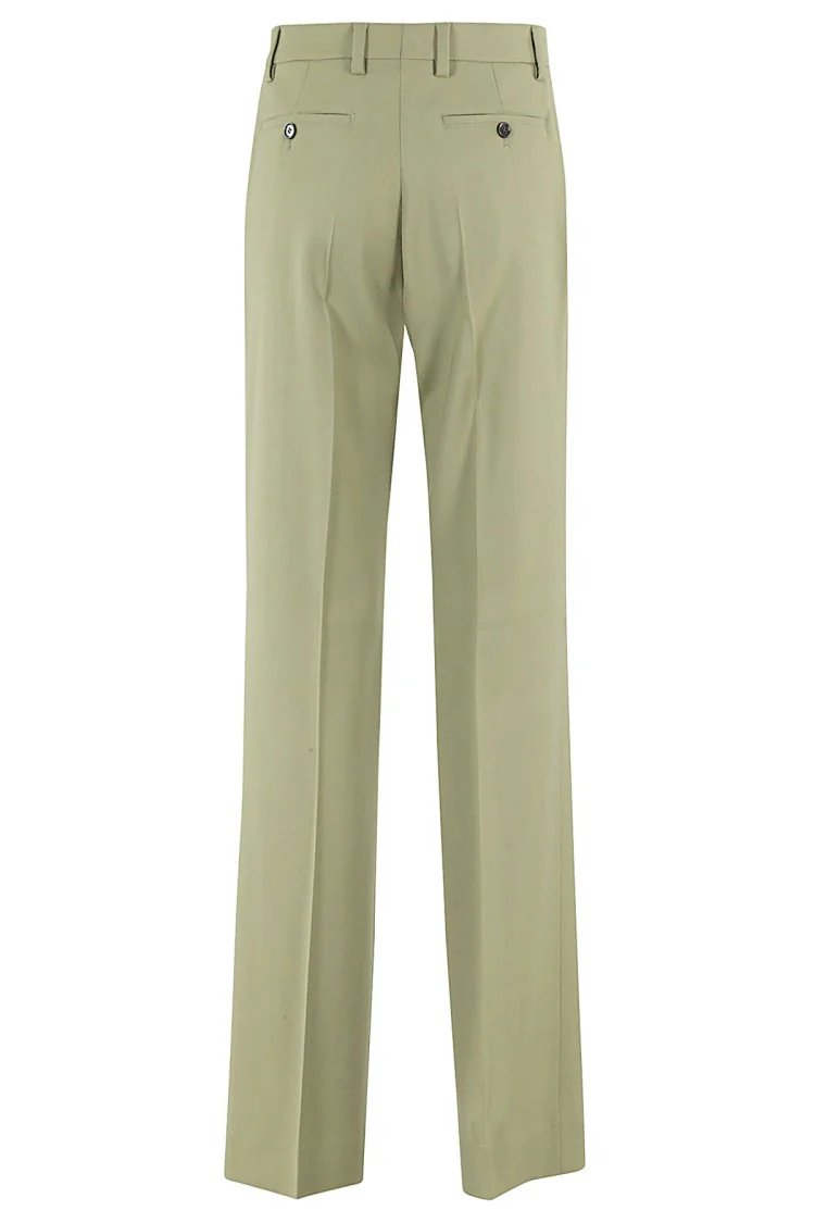 Flare Leg Pants With High Waist And Tailored Finish