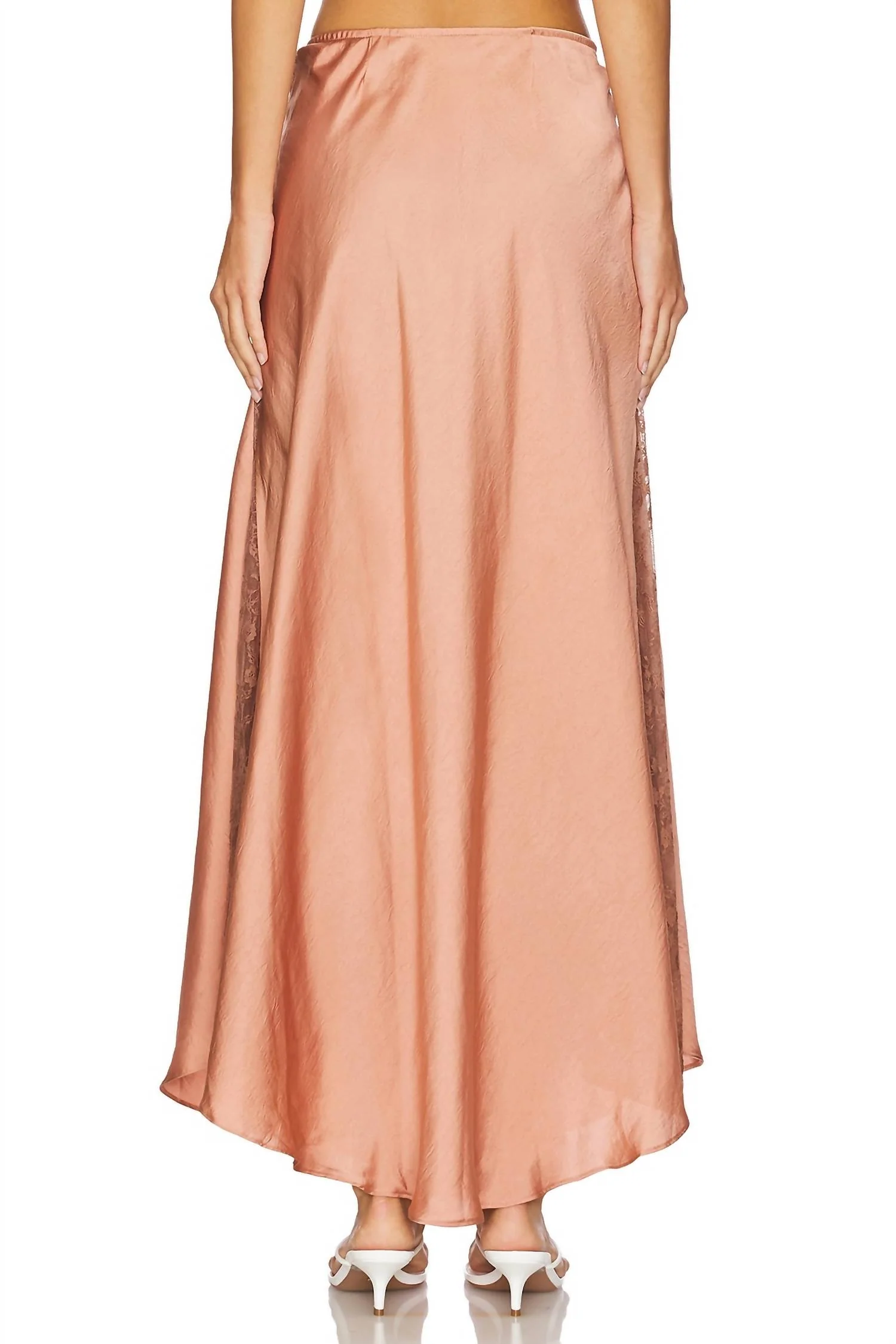 Make You Mine Slip Skirt In Cafe Latte