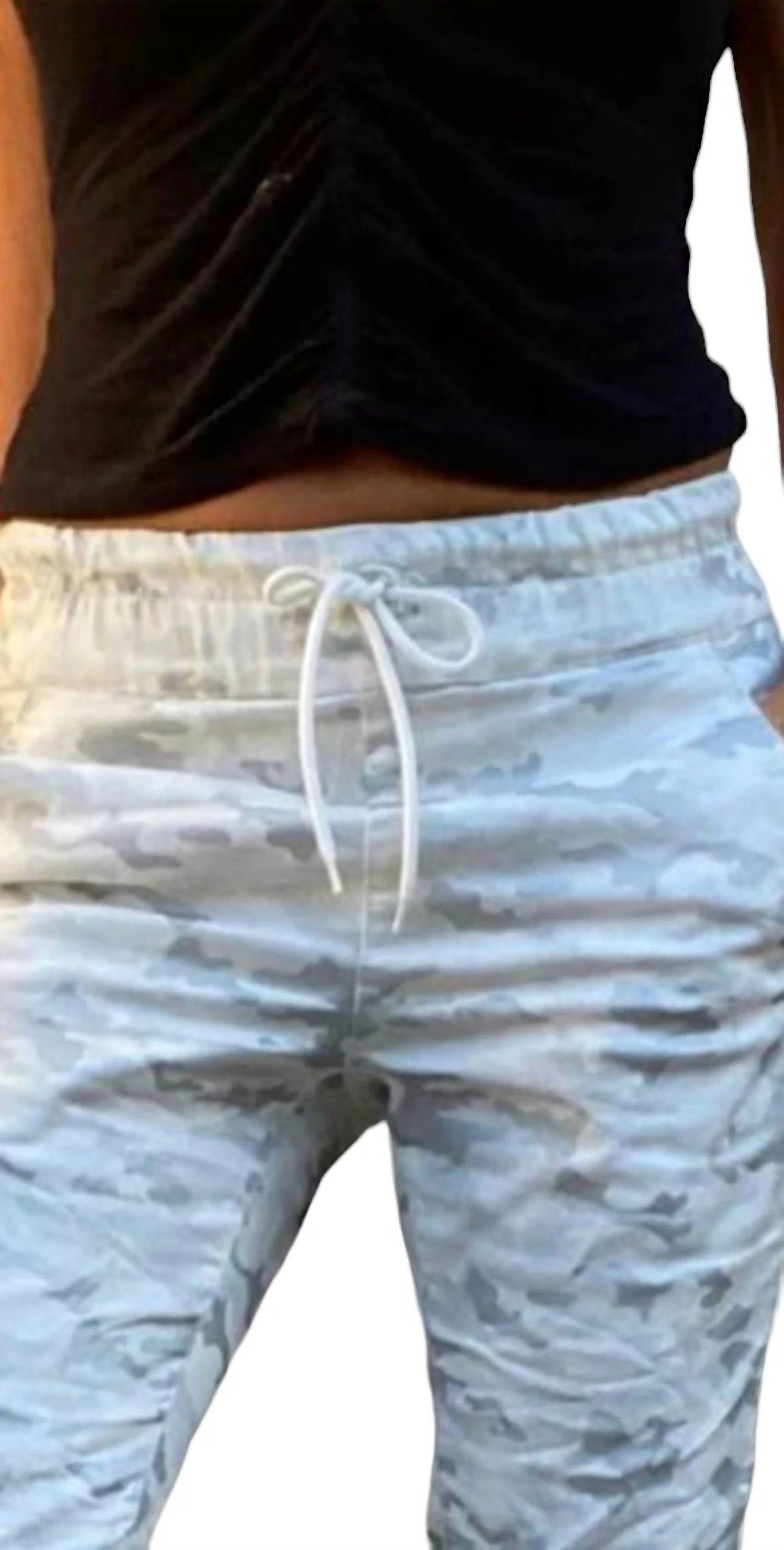 Shely Jogger Pants In White Camo