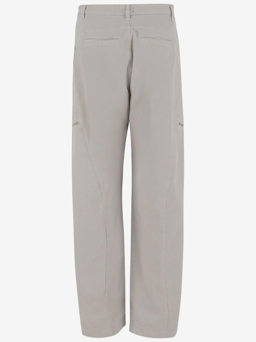 Gray Cotton Pants