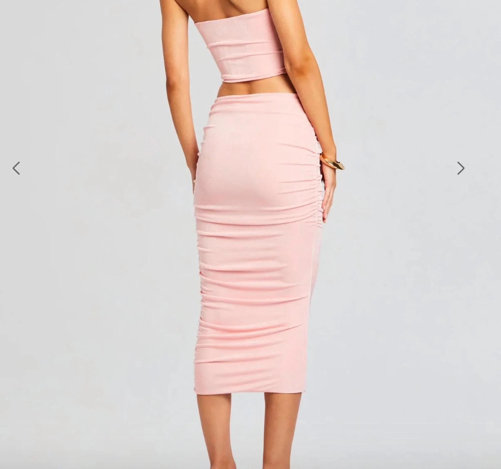 Julia Midi Skirt In Powpk