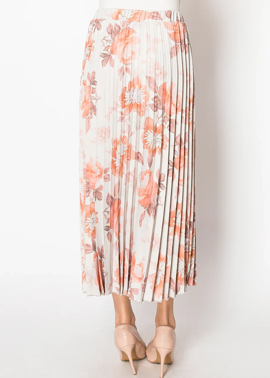 Rusty Rose Pleated Skirt