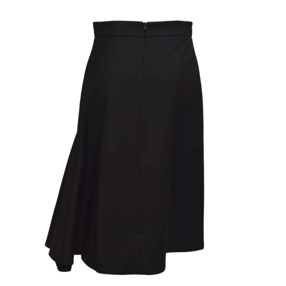 Asymmetrical Midi Skirt In Viscose Blend