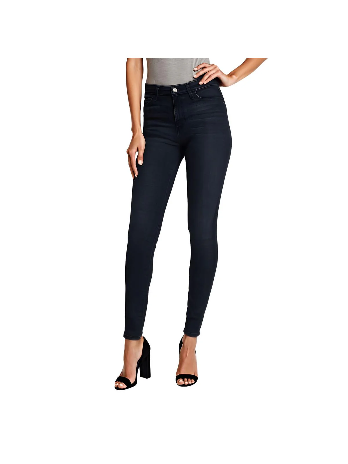 Womens Denim High Rise Skinny Jeans