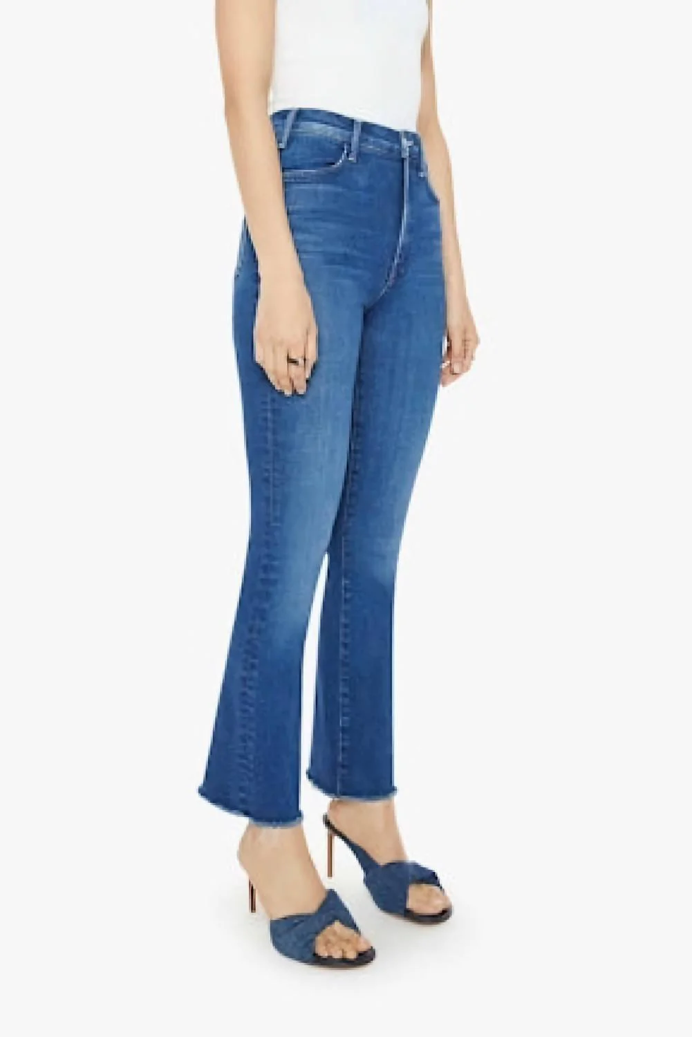 The Hustler Flood Fray High-Rise Jeans In Whatever You Want