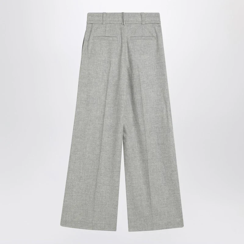 Brunello Cucinelli Women's Wide Trousers In Wool And Cashmere