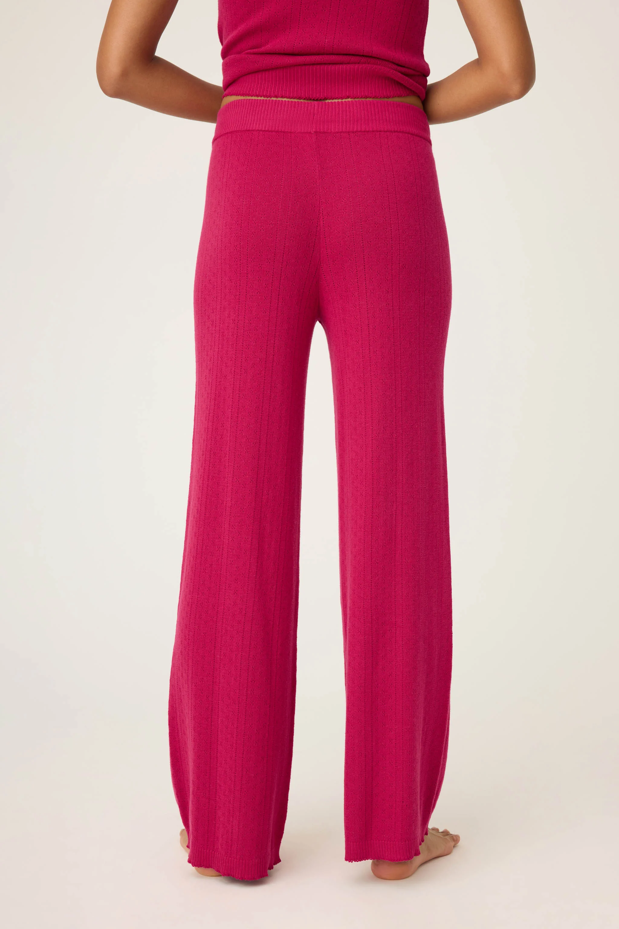 Sweetheart Pointelle Solid Lounge Pants