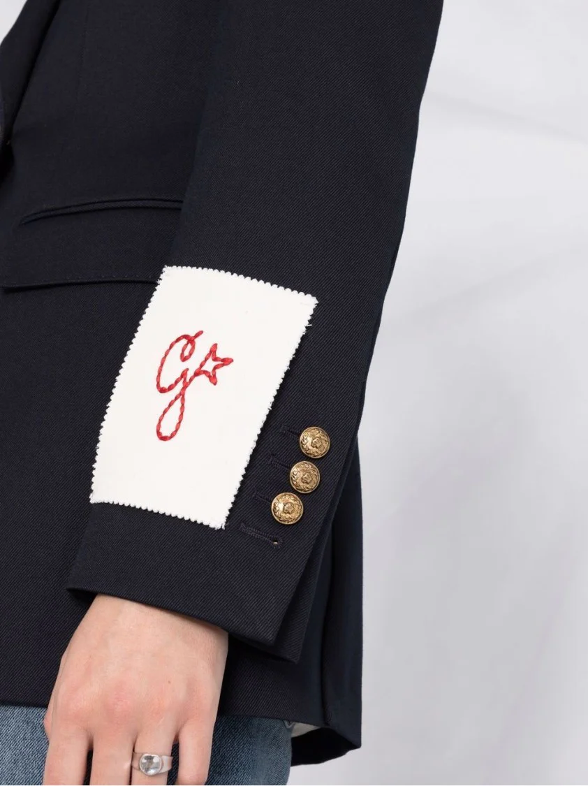 Golden Double Breasted Blazer