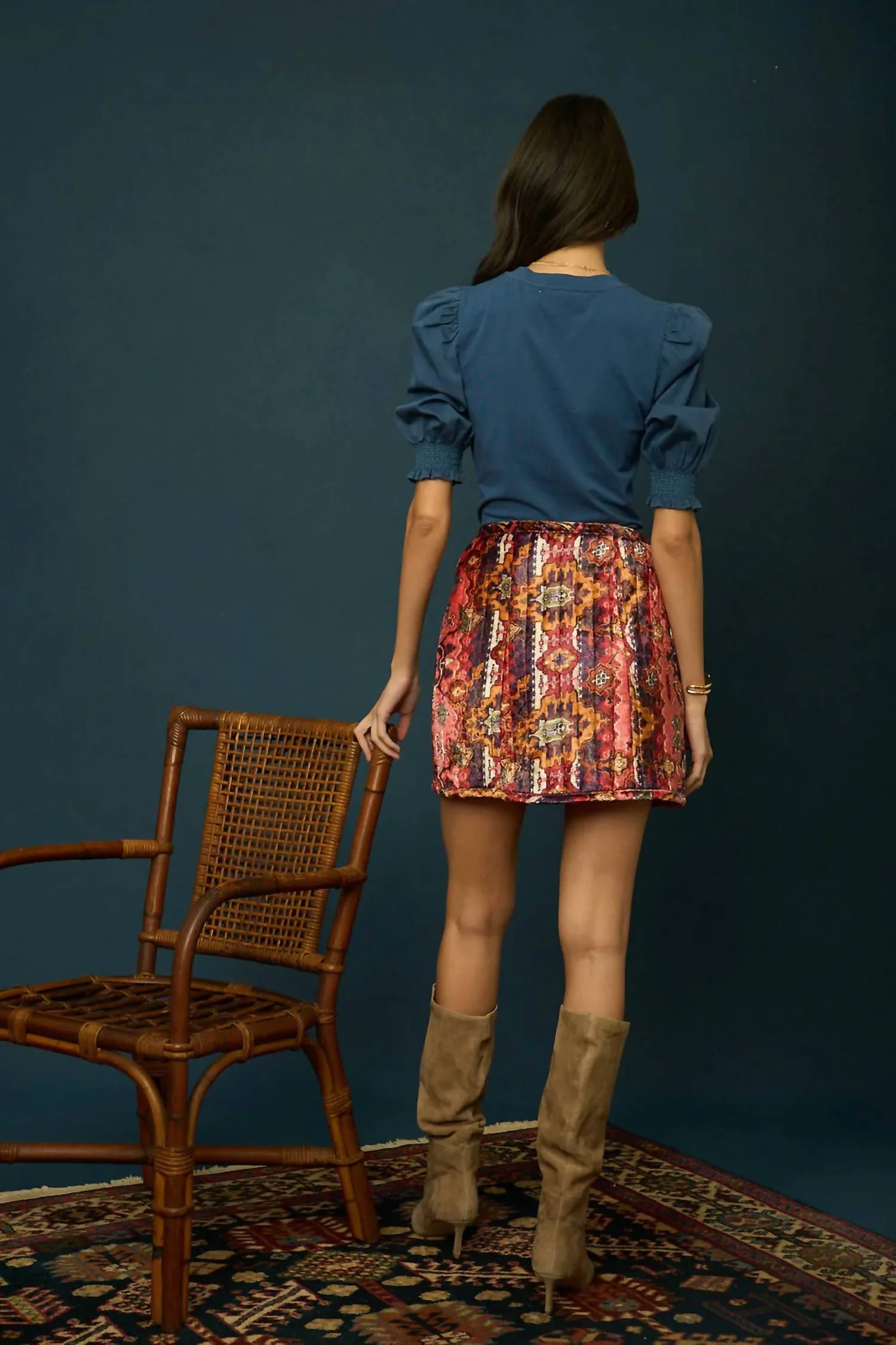 Ayla Skirt In Thara Multi Print