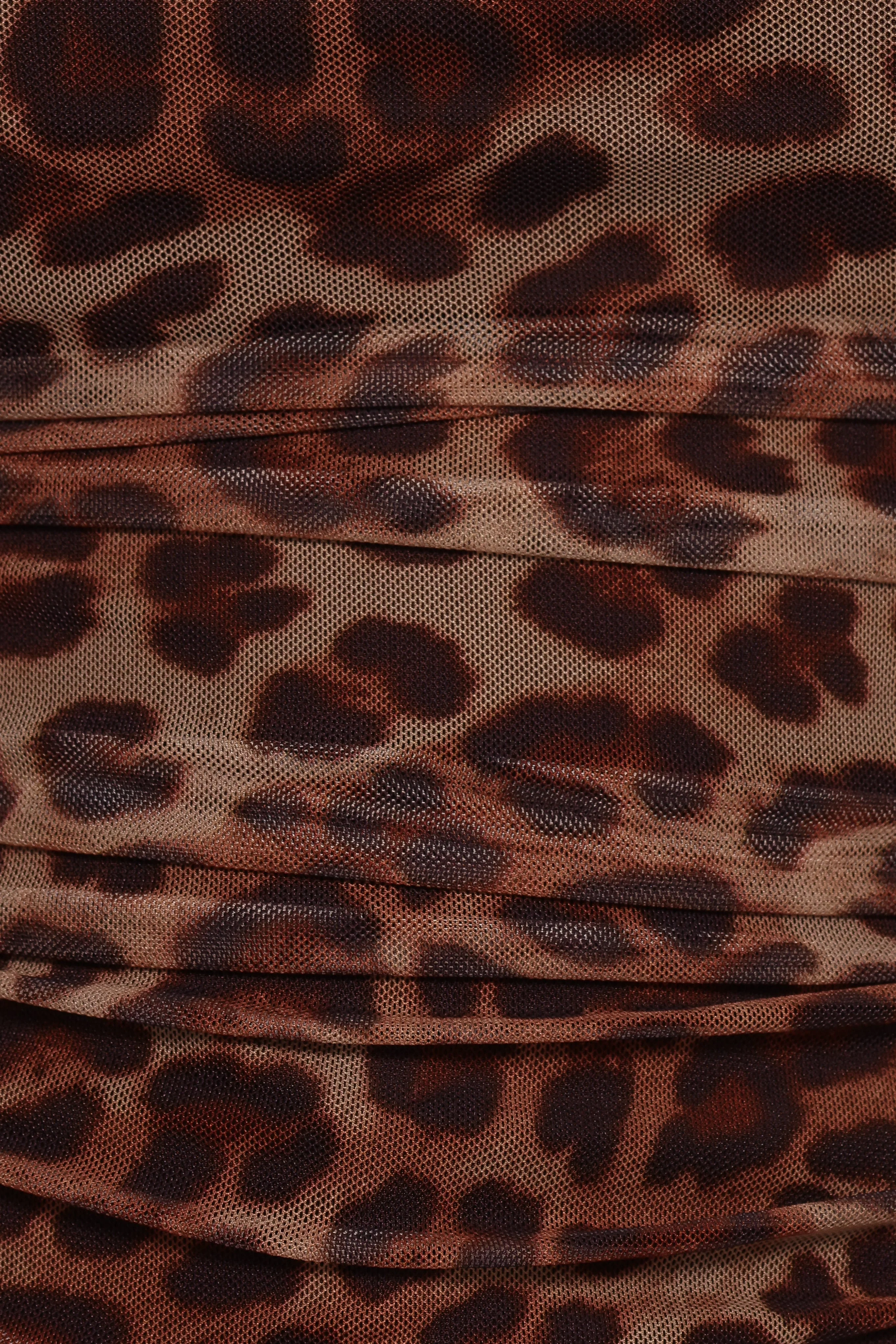 Koa Off Shoulder Top - Leopard