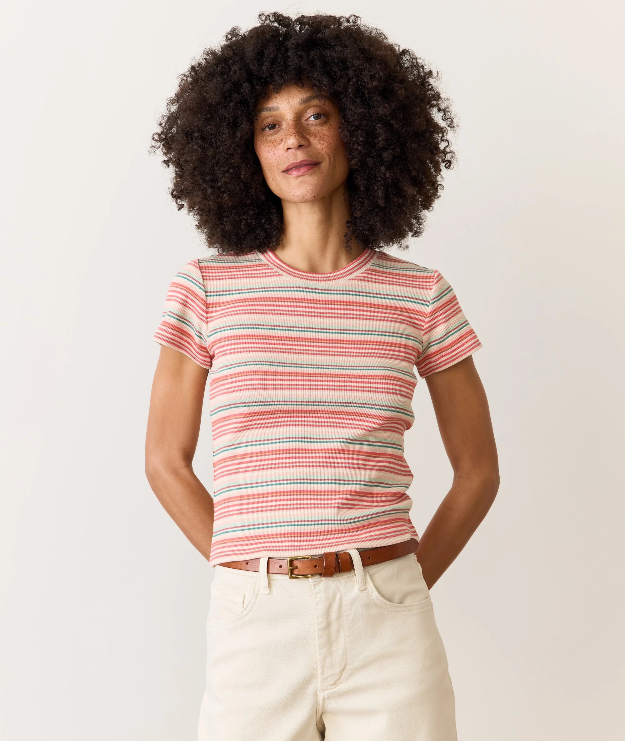 Lexi Rib Sun-In Crew Tee