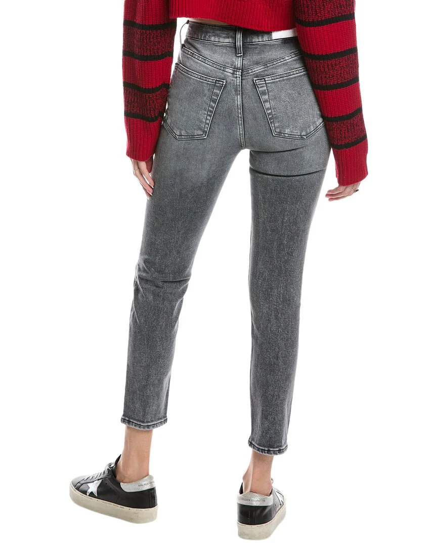 RE/DONE 90's High-Rise Ankle Crop Silver Fade Jean