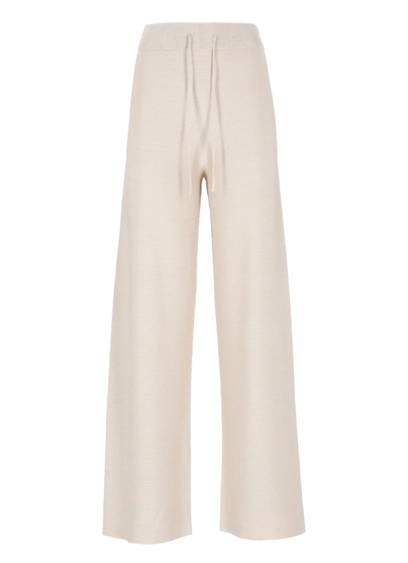 Wide-Leg Pants With Lurex Detailing