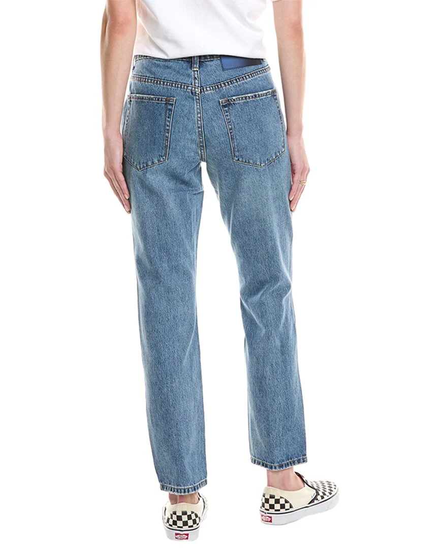 One Teaspoon Stixx Blue Love Low Rise Slim Straight Jean