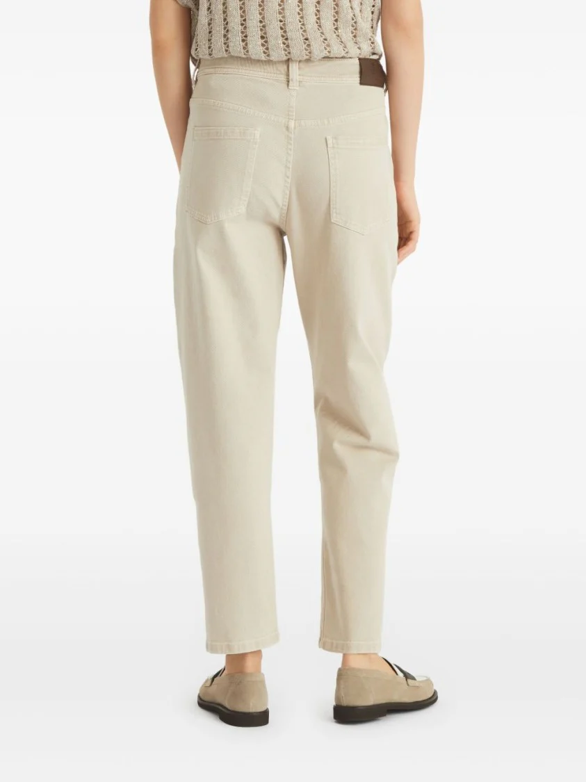 Relaxed-Fit Beige Trousers