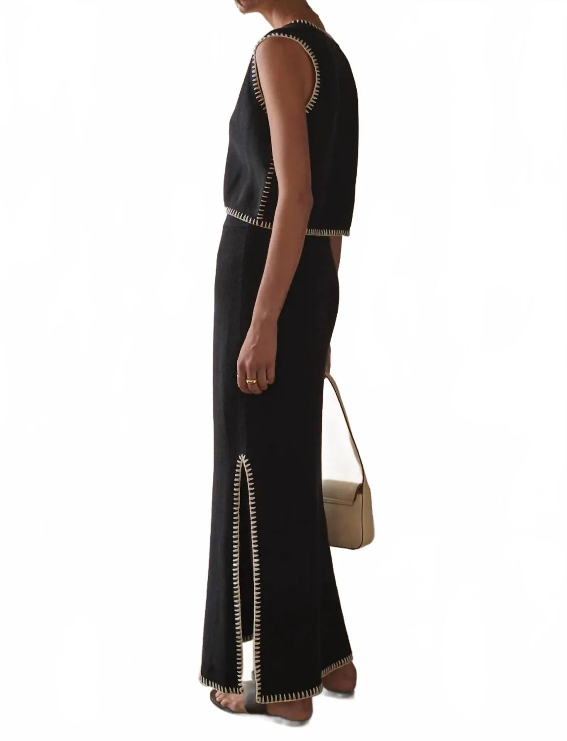 Maya Maxi Skirt In Noir