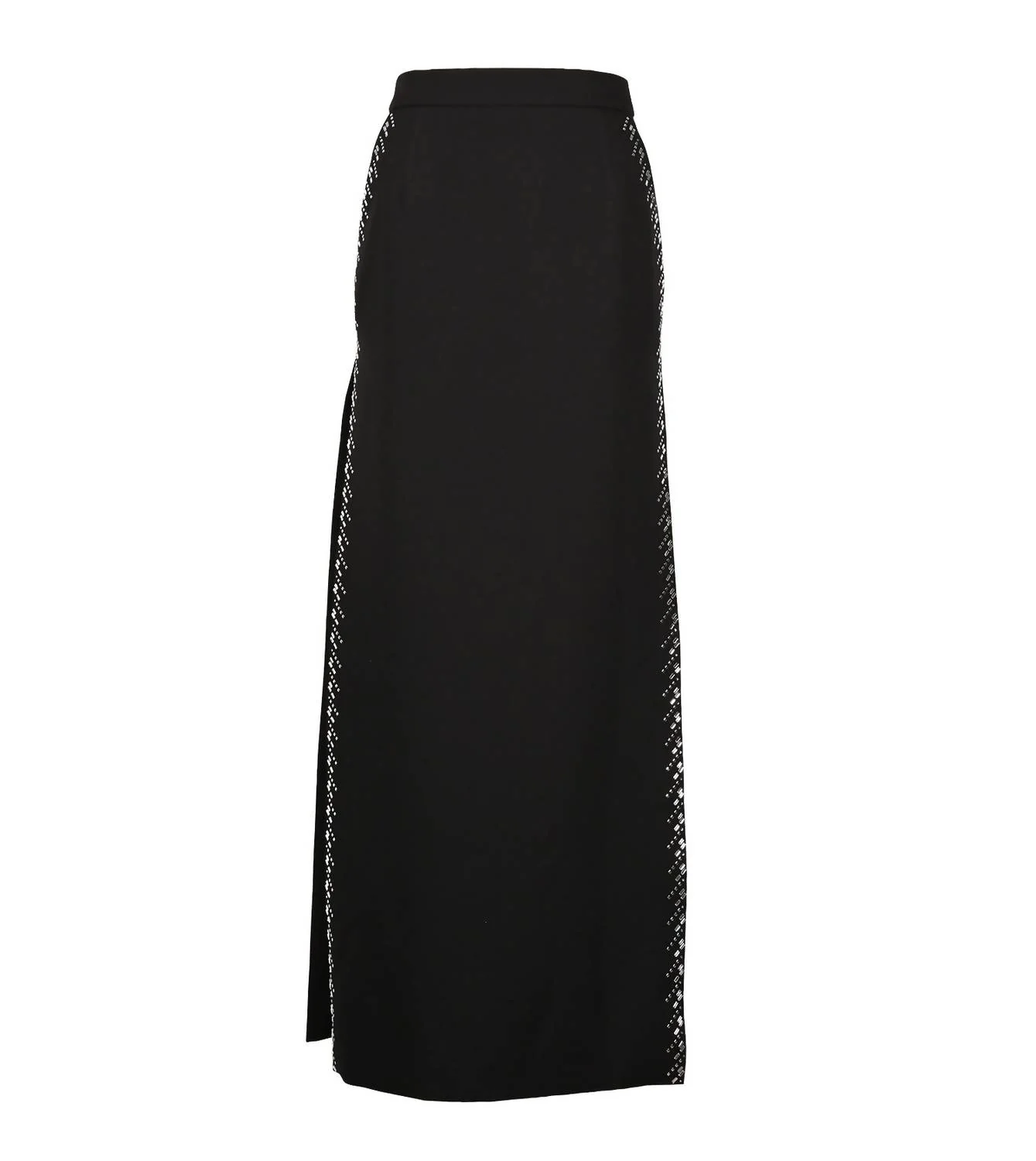 Women's Jupe Long Skirt With Swarovski Jewels In Black
