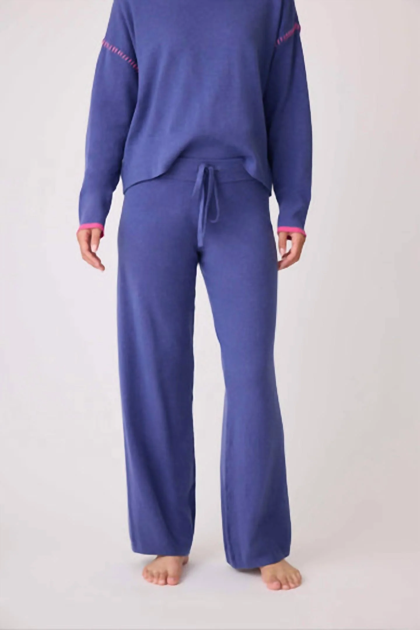 Sweater Weather Lounge Pant In Dark Periwinkle