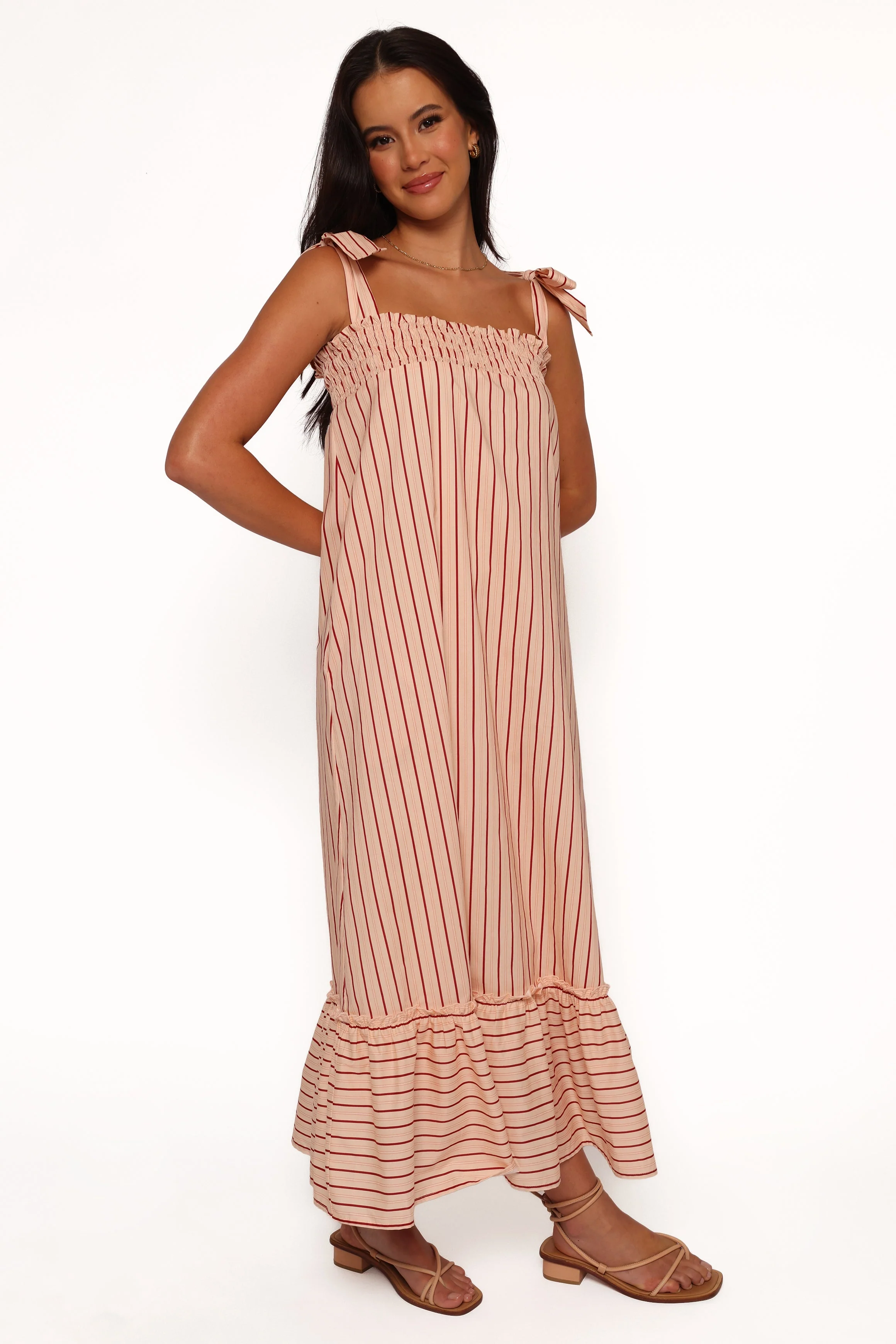Irina Maxi Dress - Pink Stripe