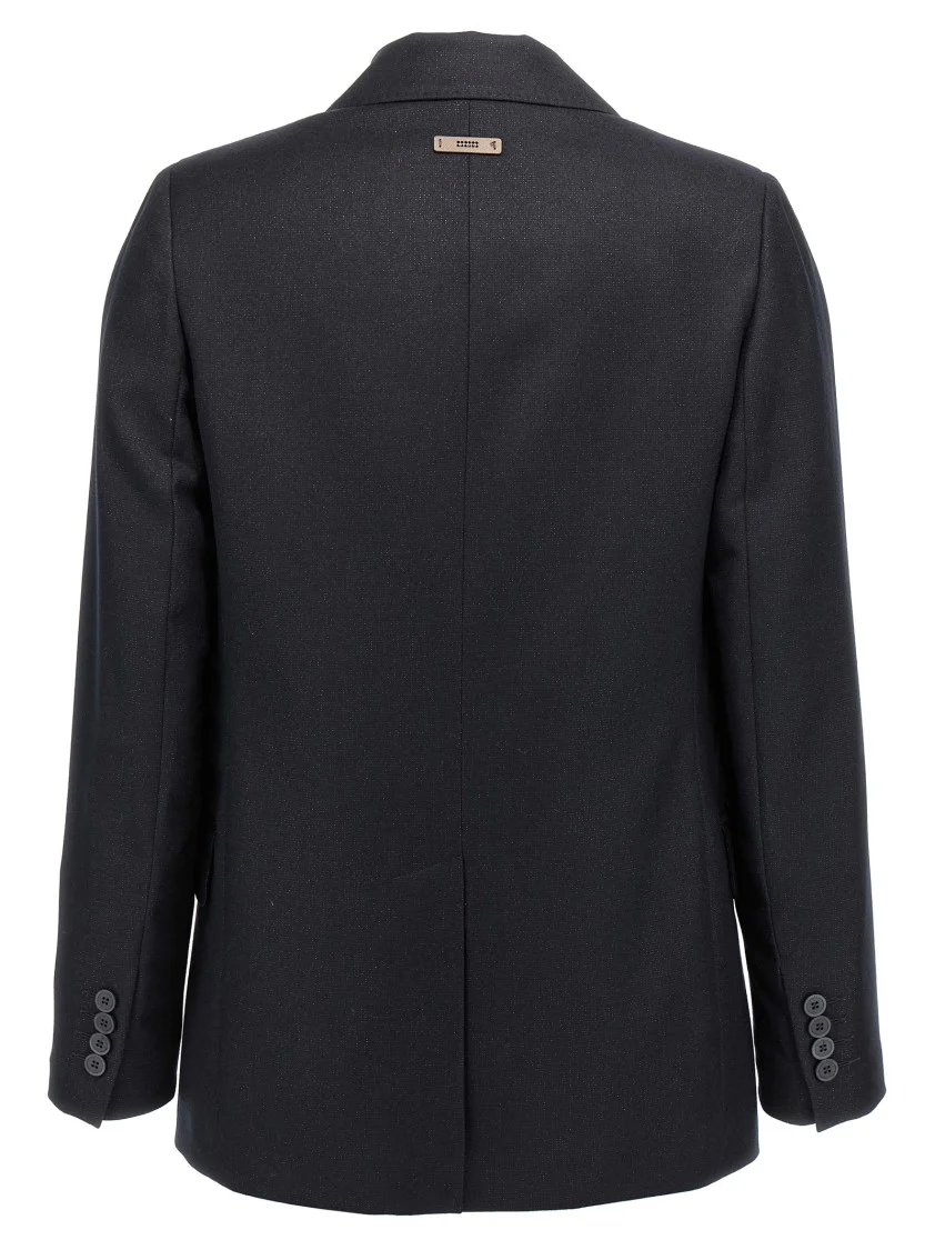 Lurex Single-Breasted Blazer