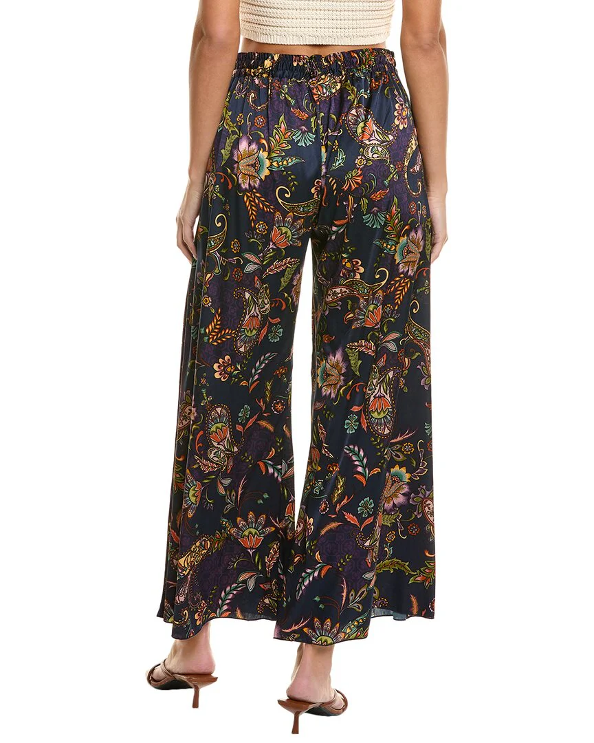 Johnny Was Axelle Silk-Blend Pant
