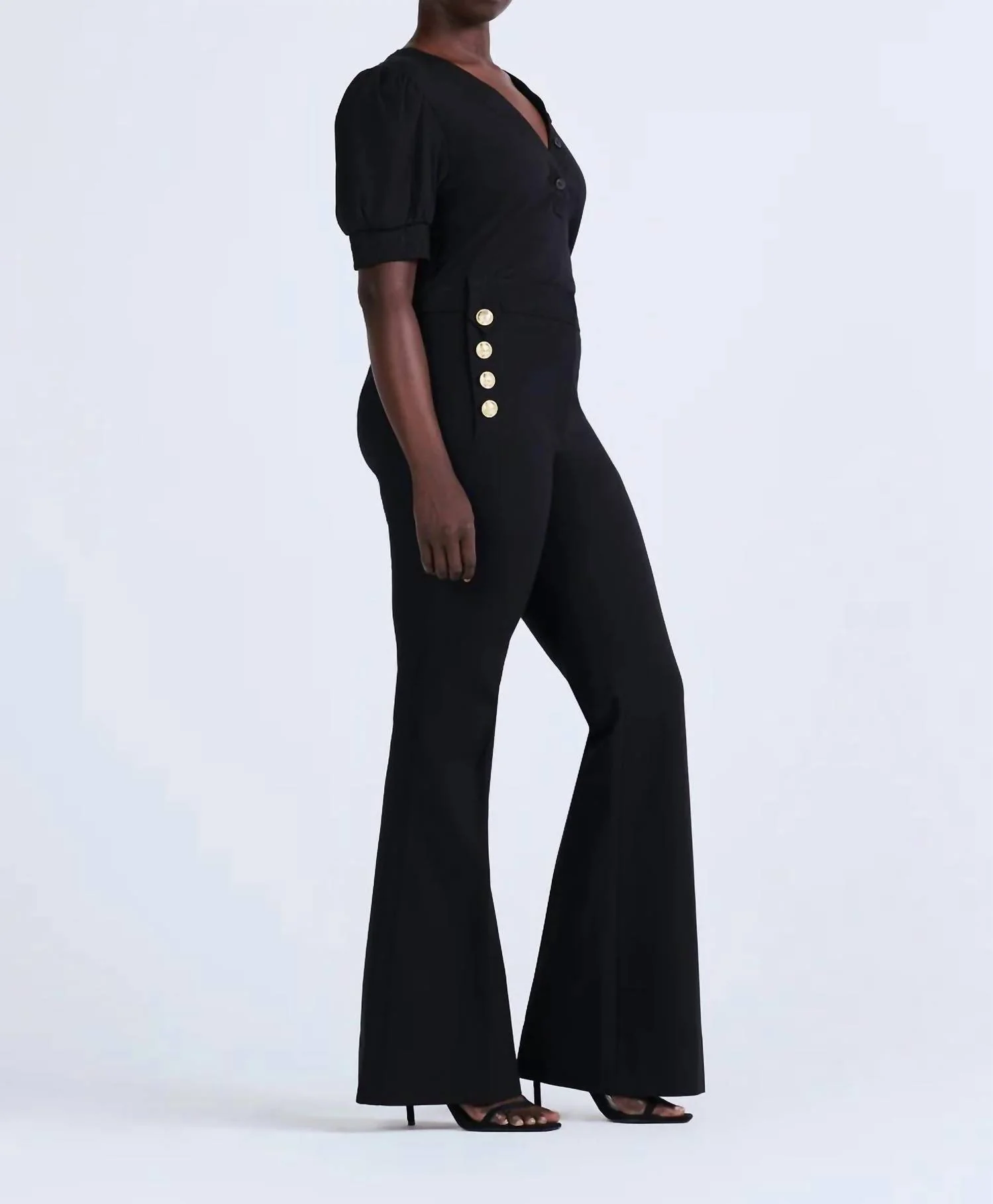 Robertson Flare Trousers In Black