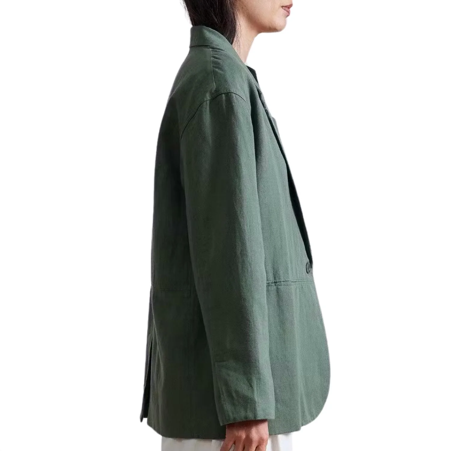 Oversized Blazer In Thyme