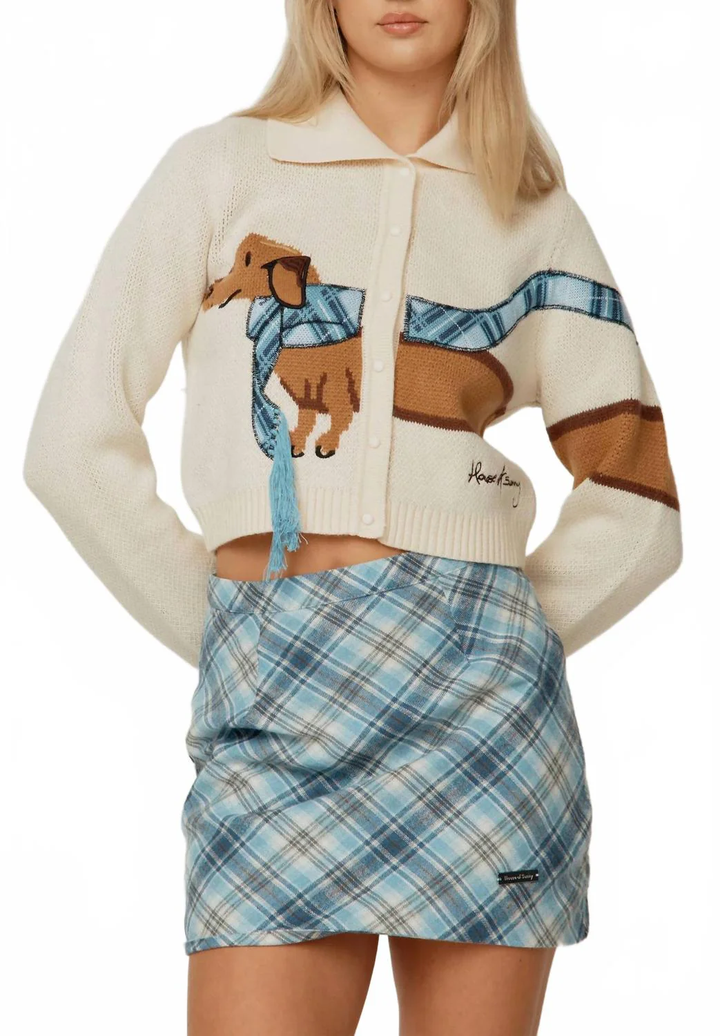 Bias Cut Heritage Skirt In Blue