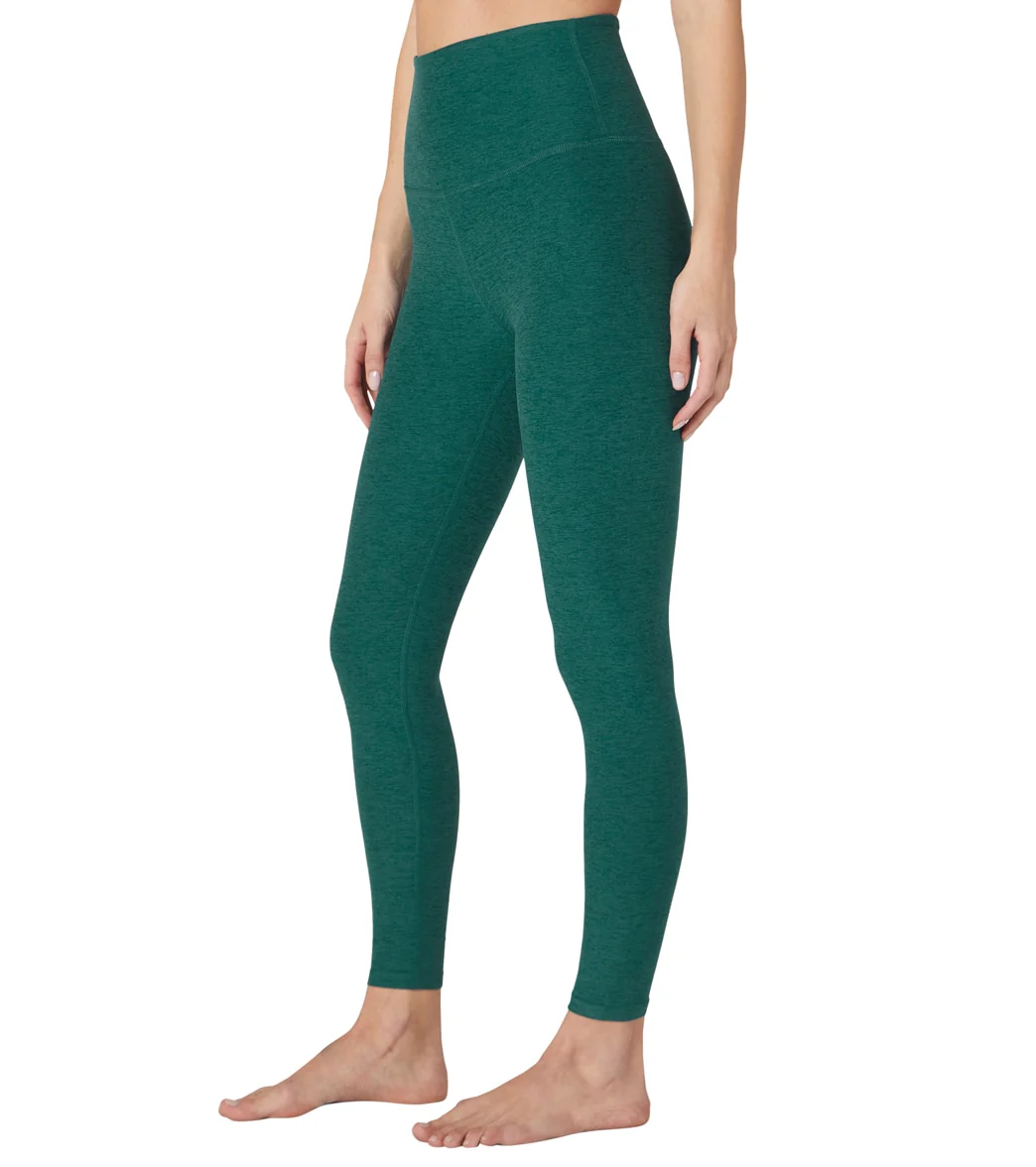 Beyond Yoga Spacedye High Waisted Caught In The Midi 7/8 Yoga Leggings Lunar Teal Heather