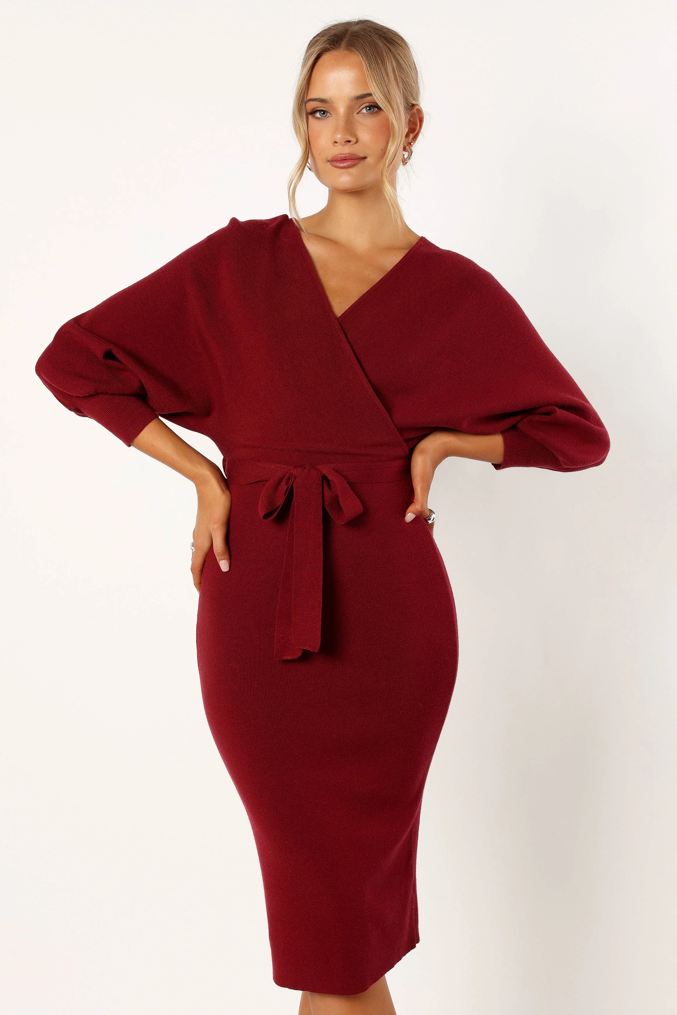 Nate Dress - Merlot