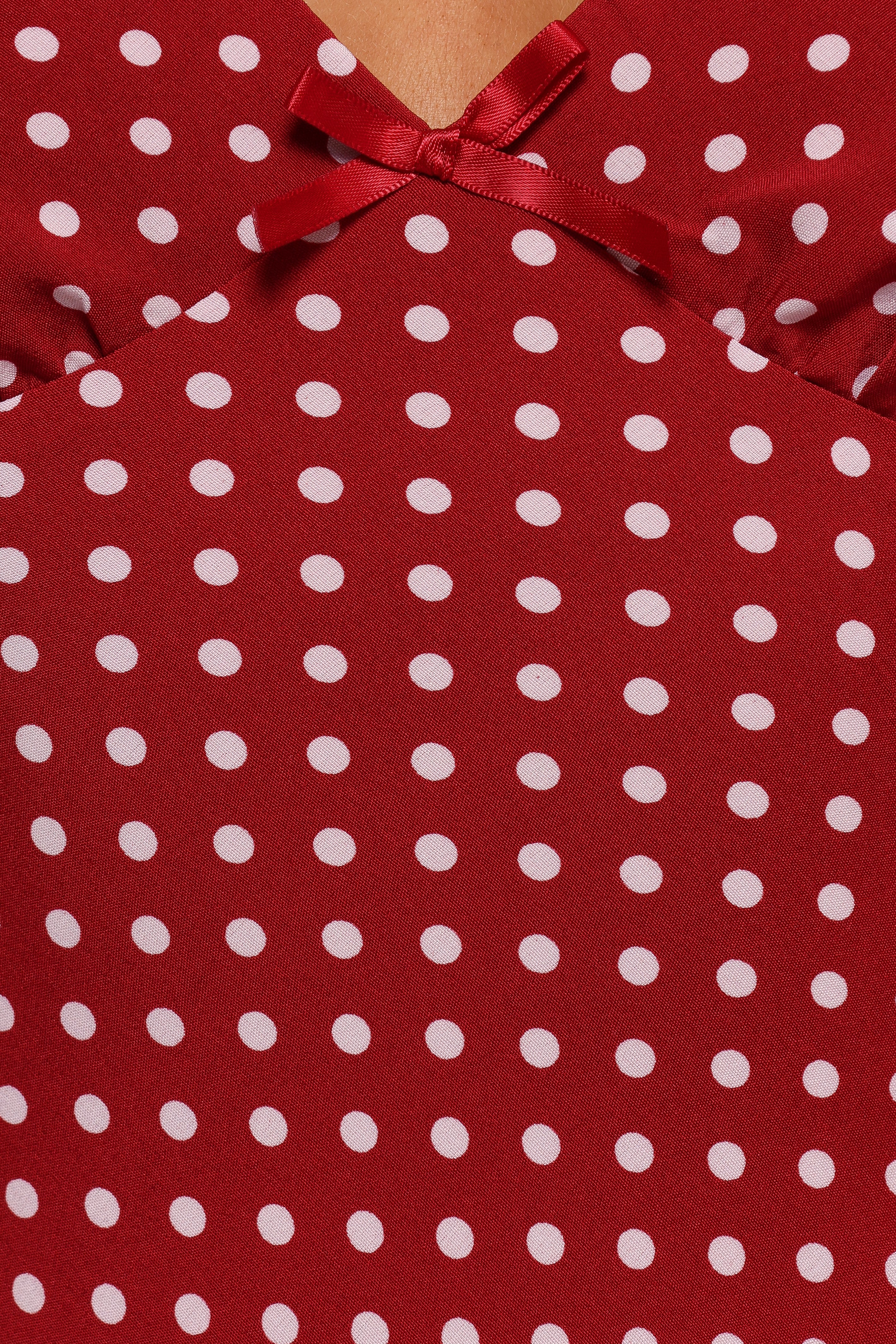 Leni Maxi Dress - Red Polka Dot