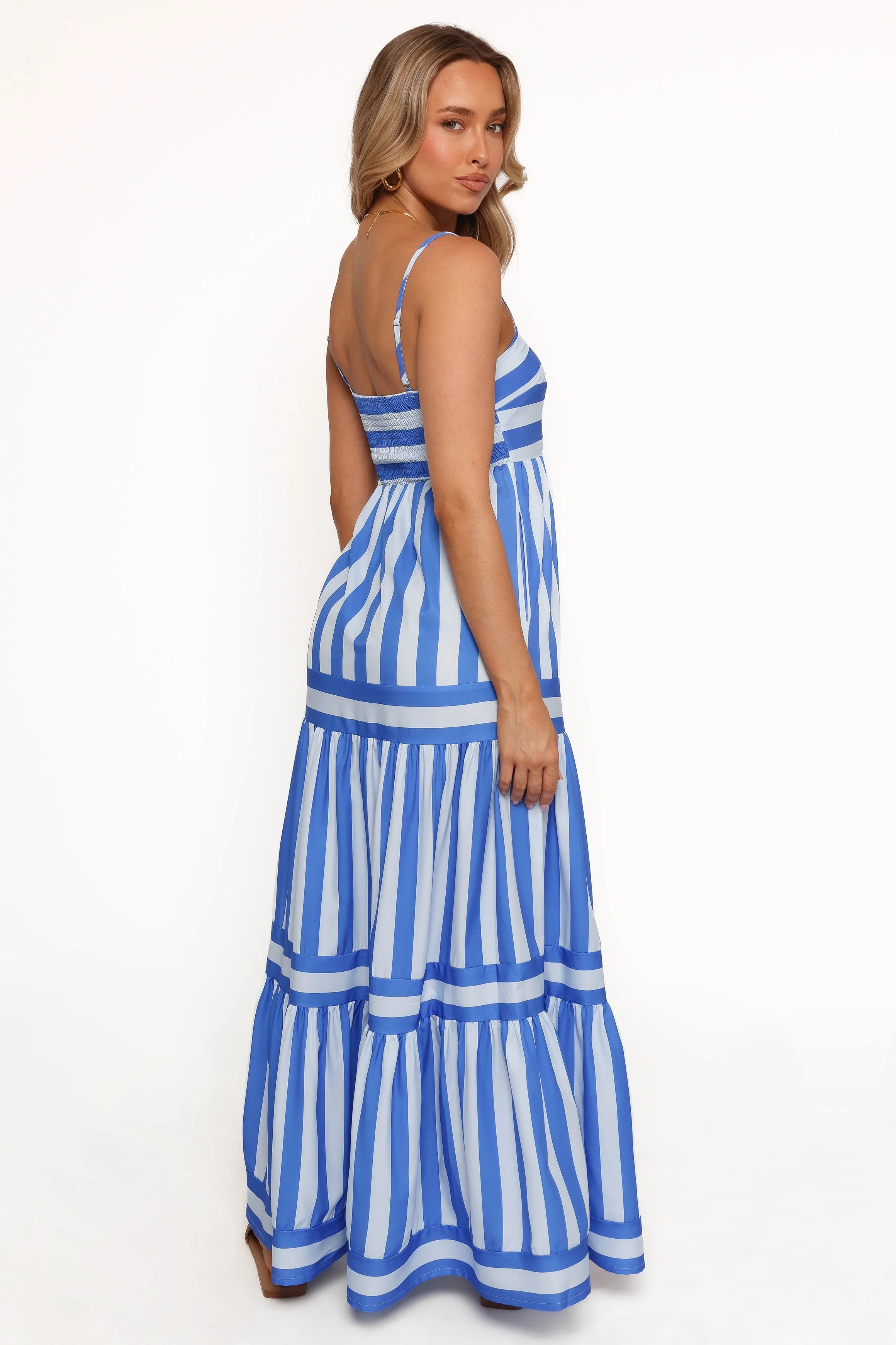 Emry Maxi Dress - Blue Stripe