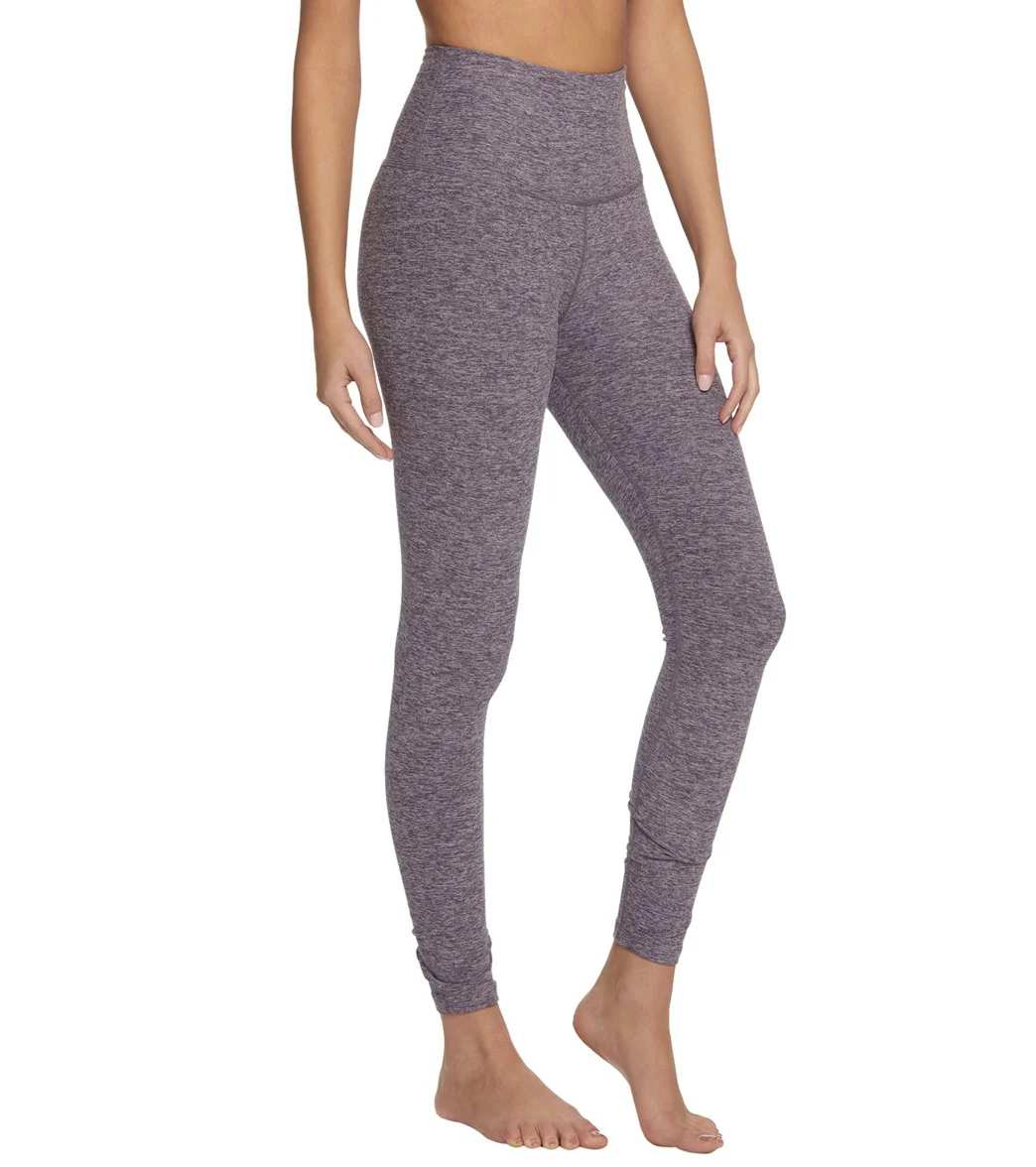 Beyond Yoga Spacedye High Waisted Caught In The Midi 7/8 Yoga Leggings Deep Amethyst/Wild Wisteria