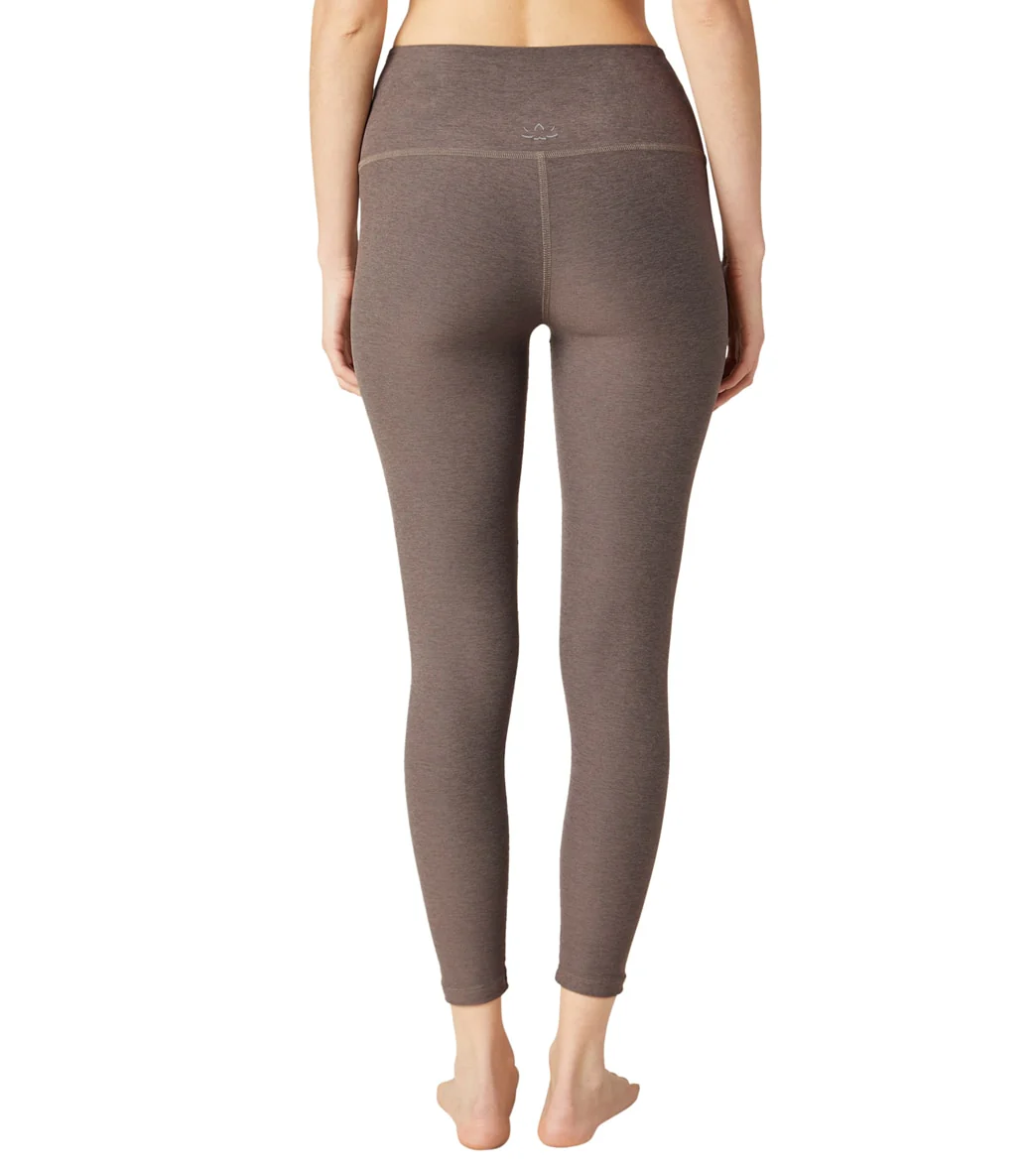 Beyond Yoga Spacedye High Waisted Caught In The Midi 7/8 Yoga Leggings Cocoa Brown