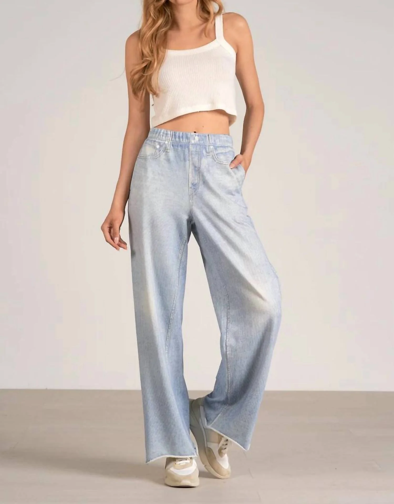 Amber Sweatpant Jeans In Denim