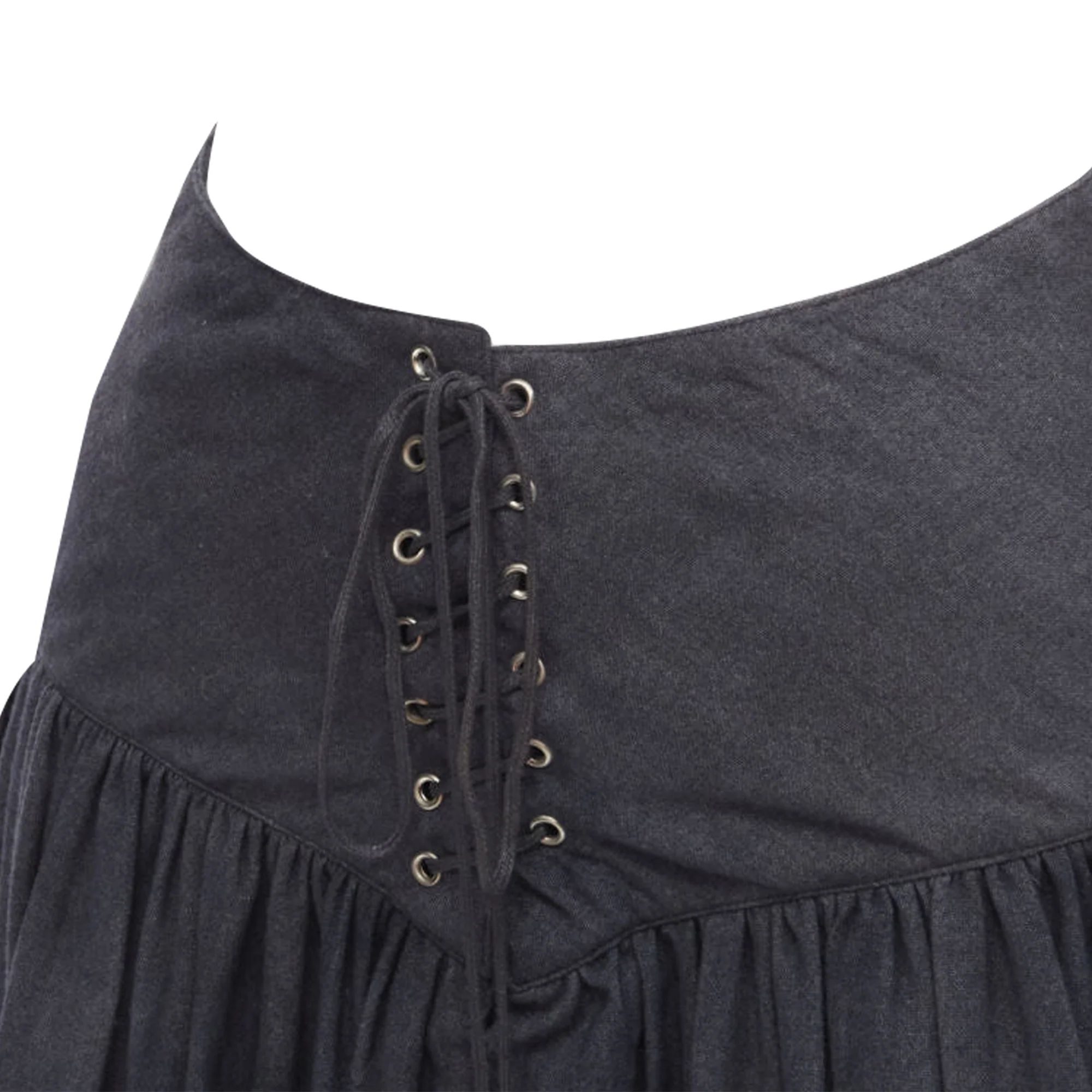 Comme Des Garcons deconstructed wrap bias placket cutout shirt