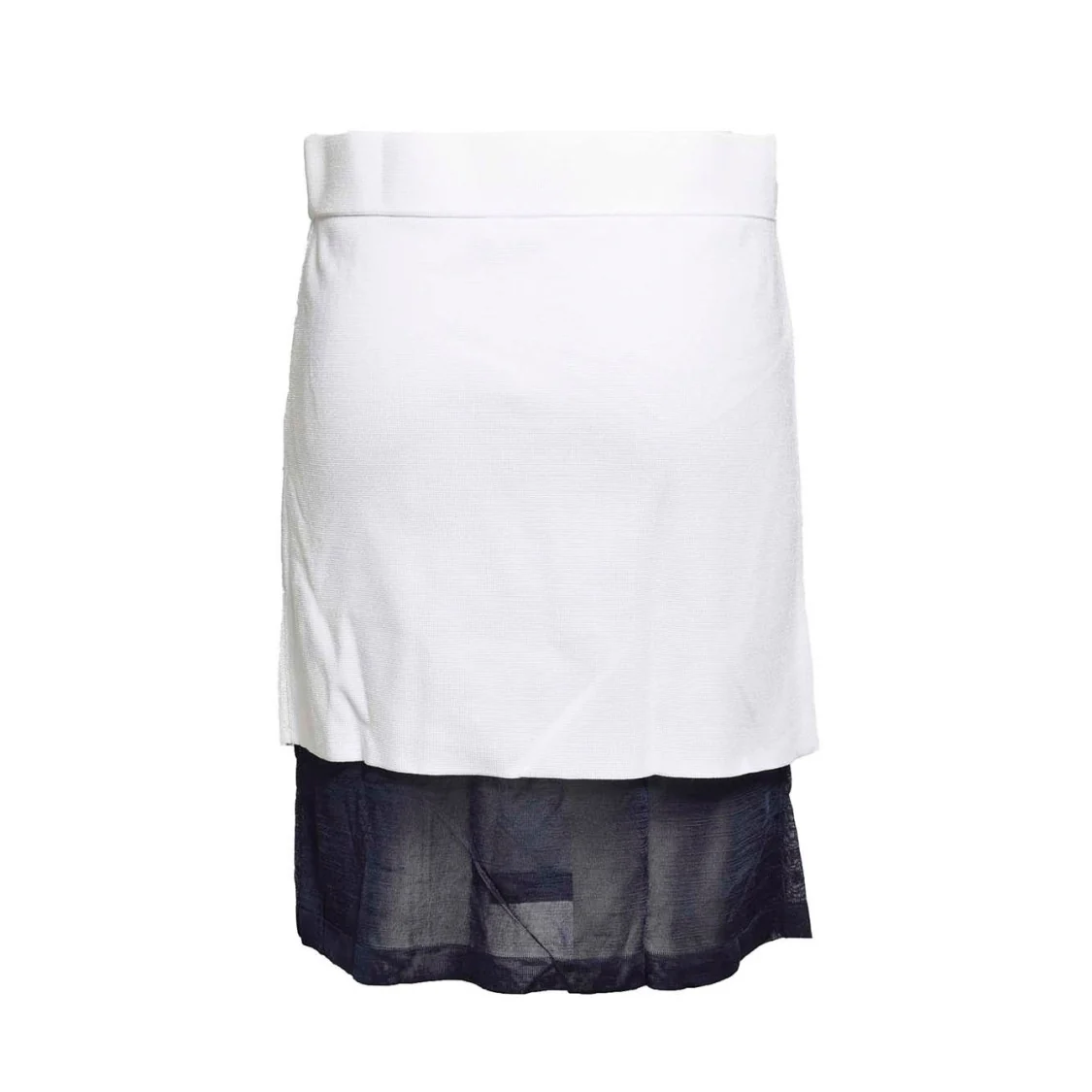 Verse Mini Skirt In White Viscose
