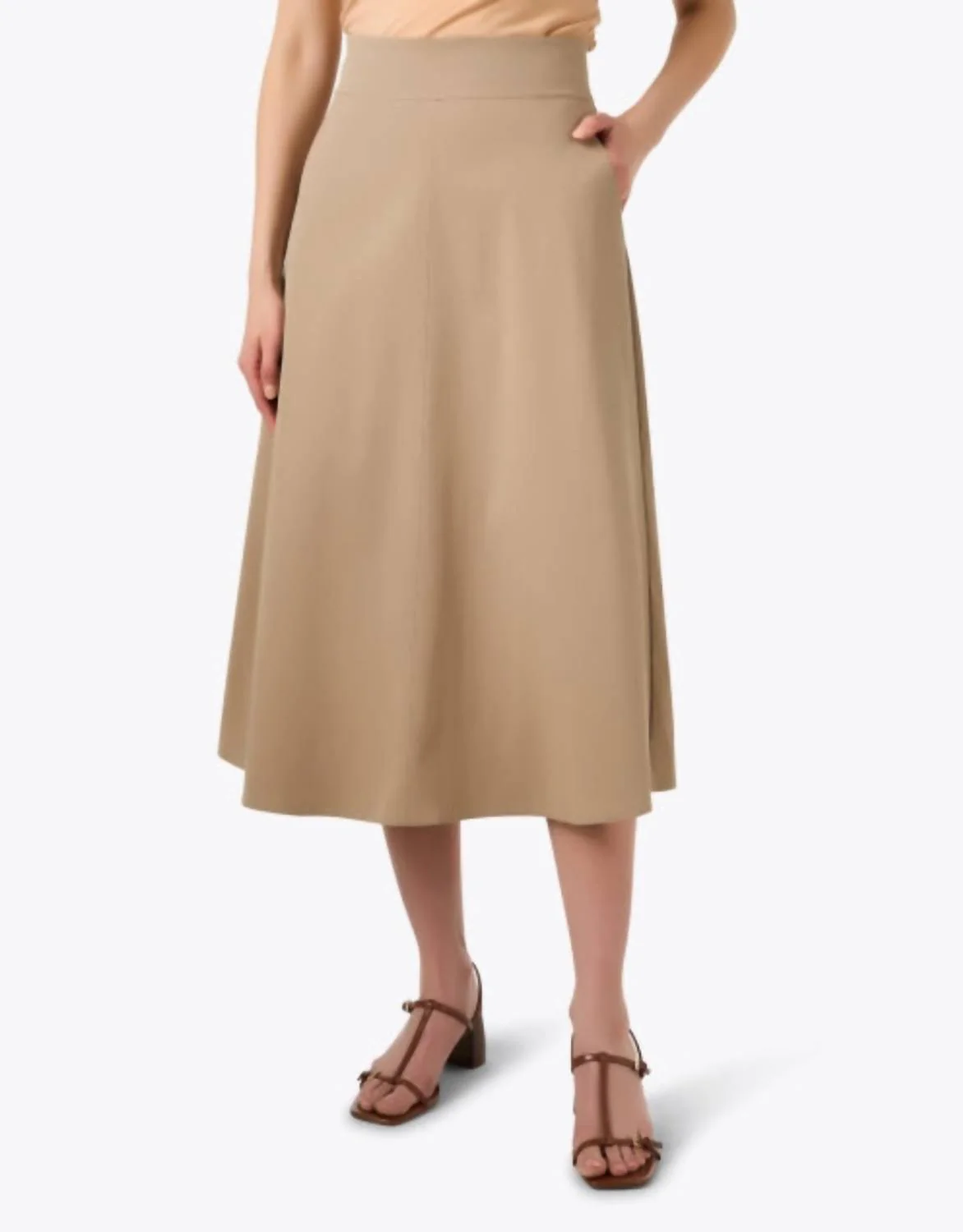 Pull On Skirt In Driftwood