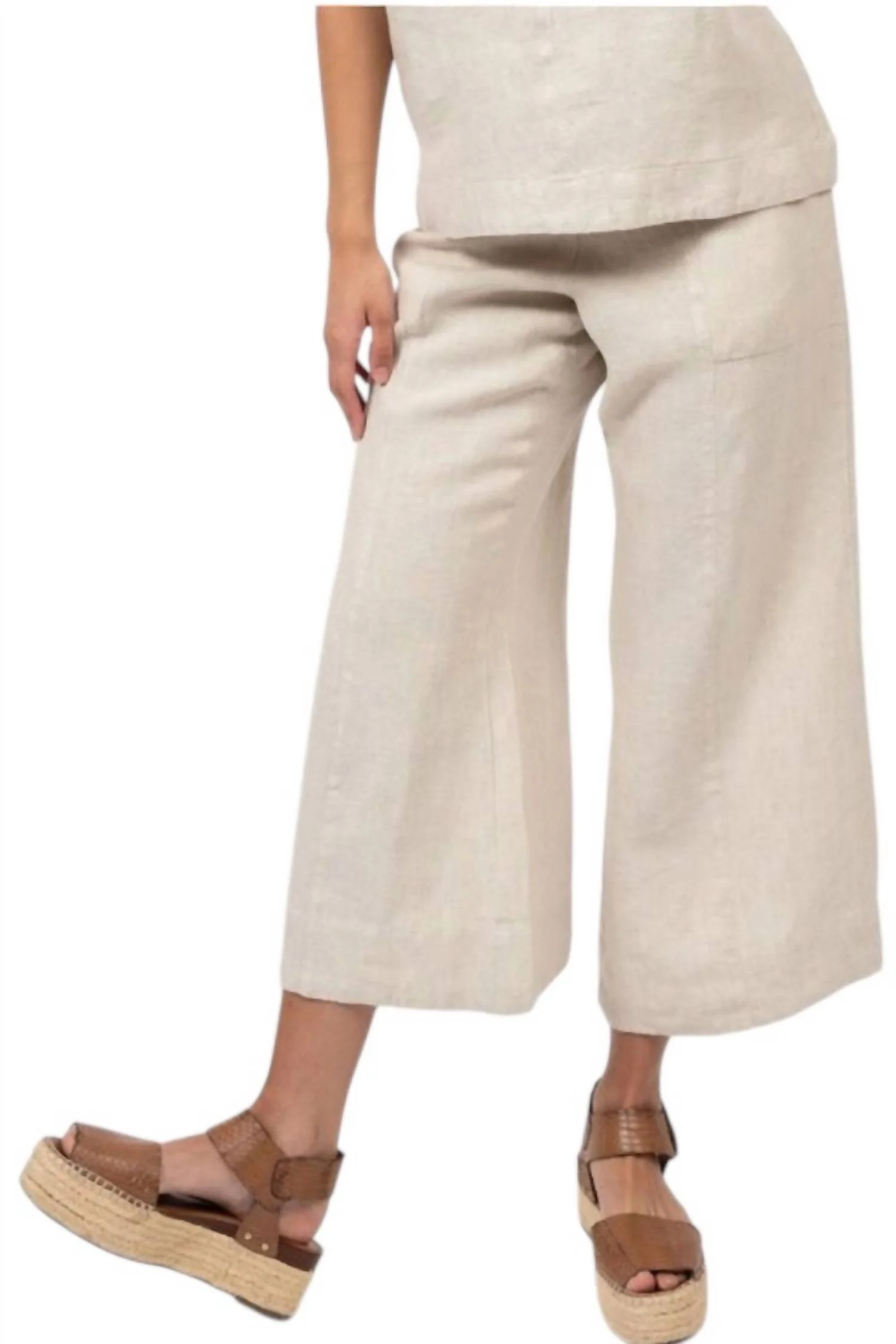 Women's Slouch Pocket Pants In Natural