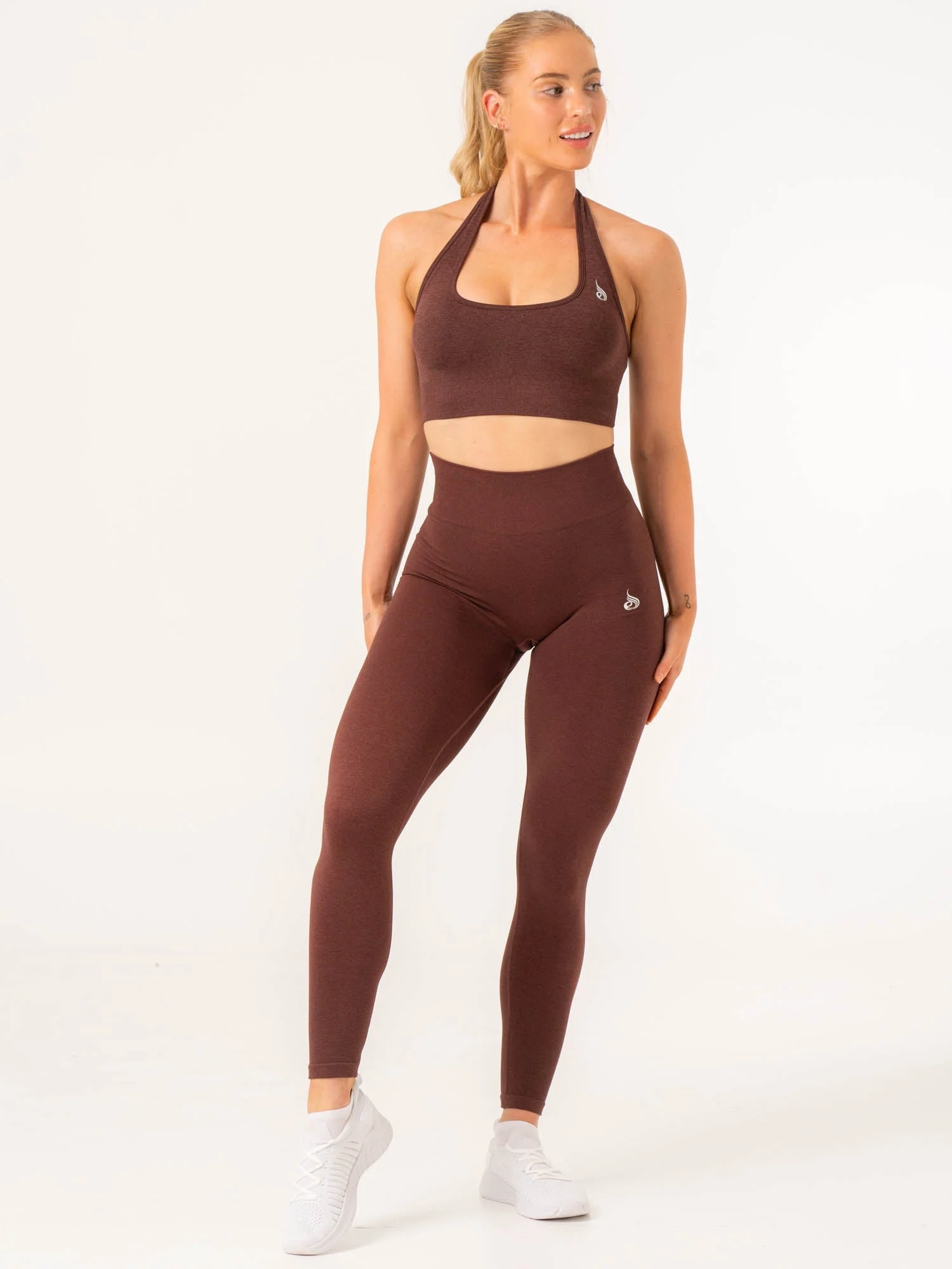 Contour Seamless Leggings - Chocolate Marl