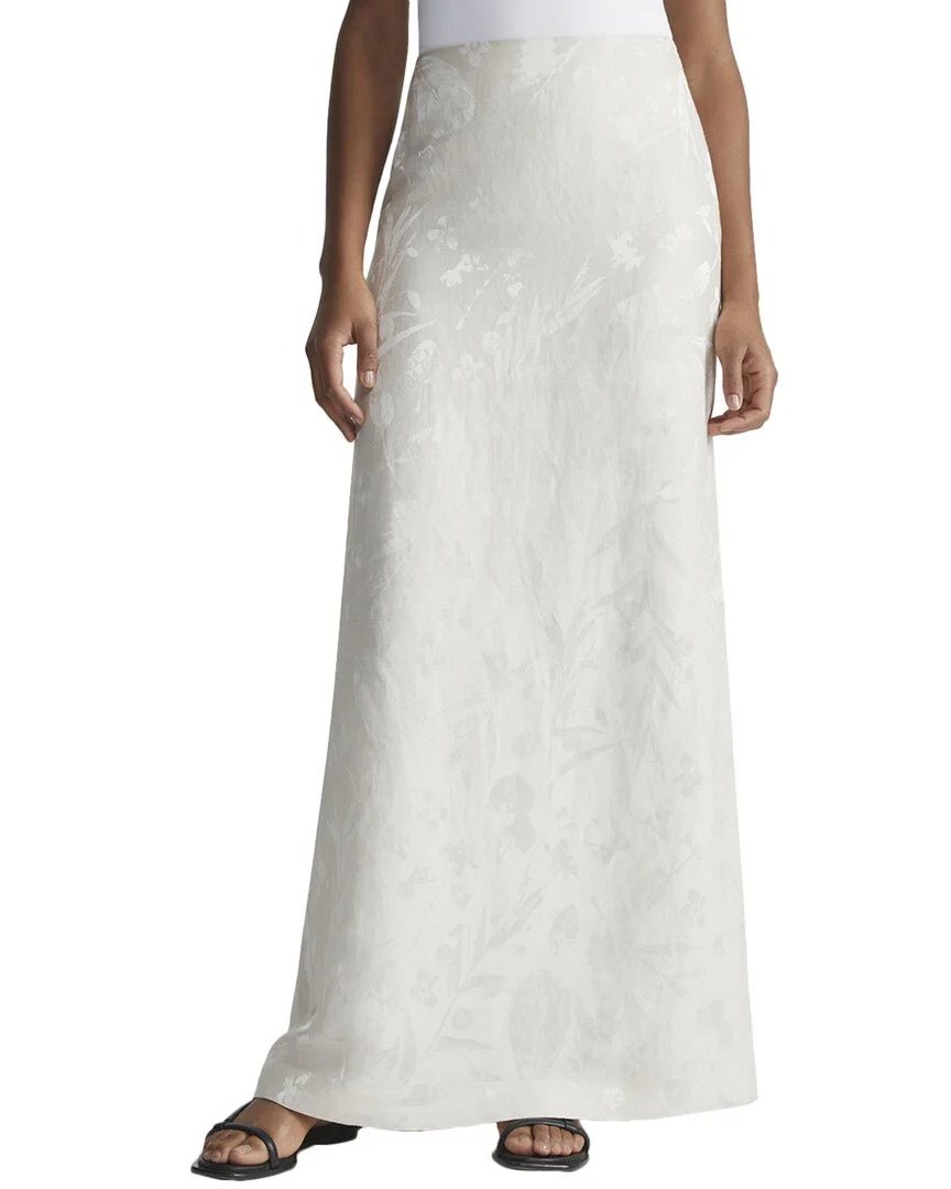 Lafayette 148 New York Linen-Blend Maxi Skirt