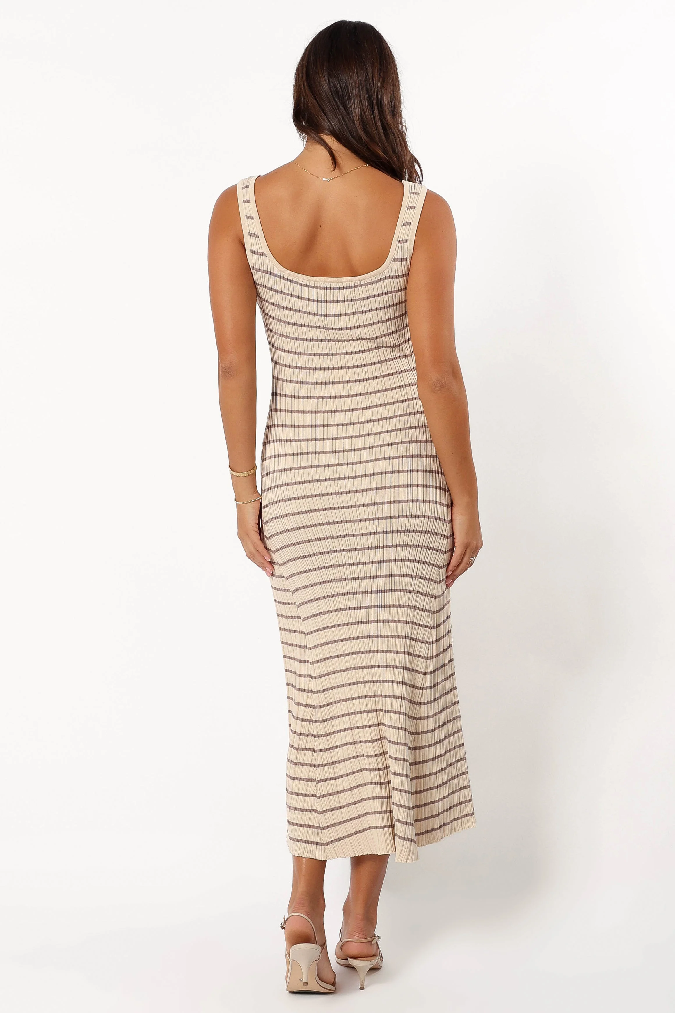Henry Striped Dress - Cream/Mocha