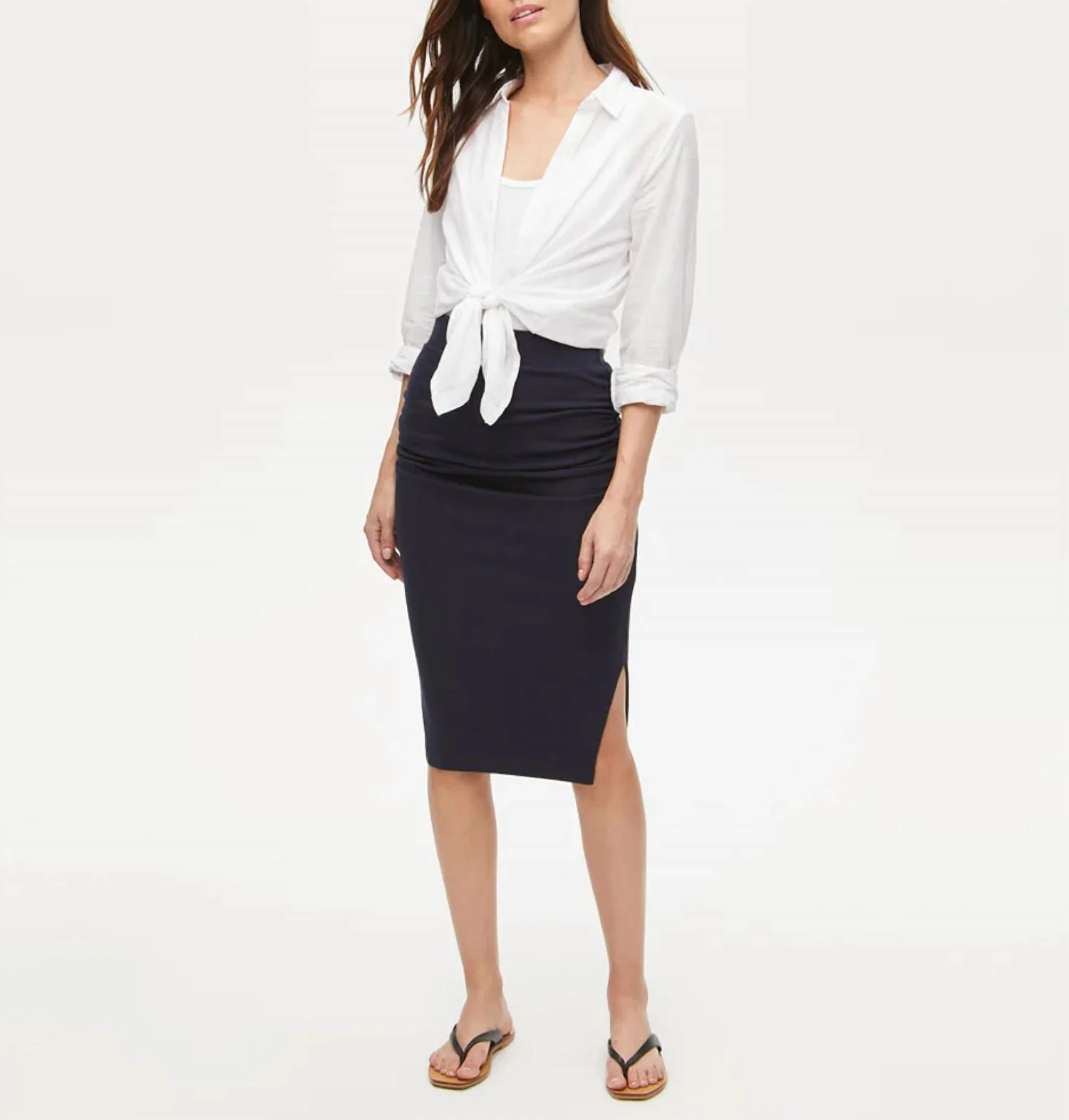 Rae Midi Skirt In Admiral