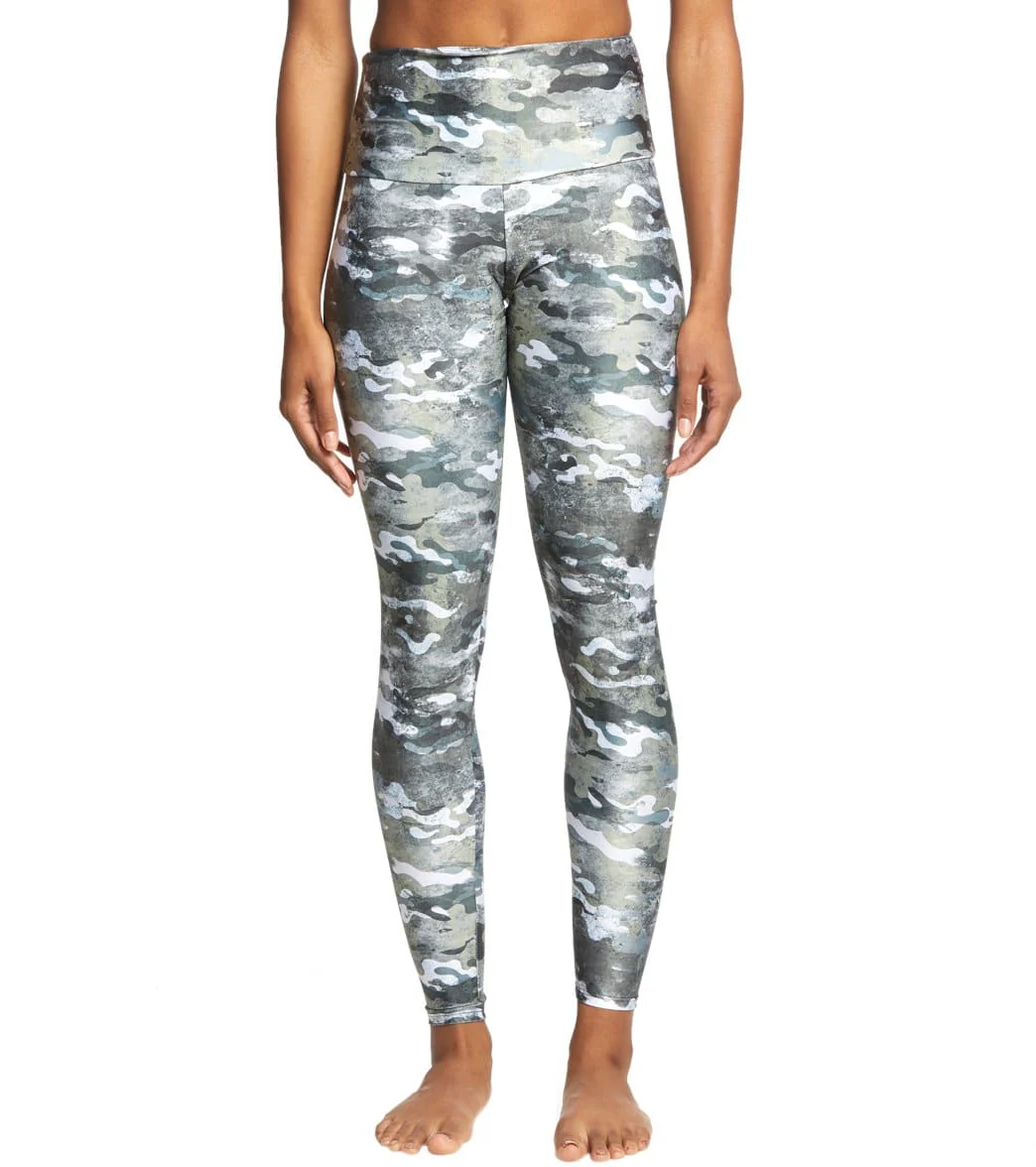 Onzie High Waisted Yoga Leggings Marble Camo