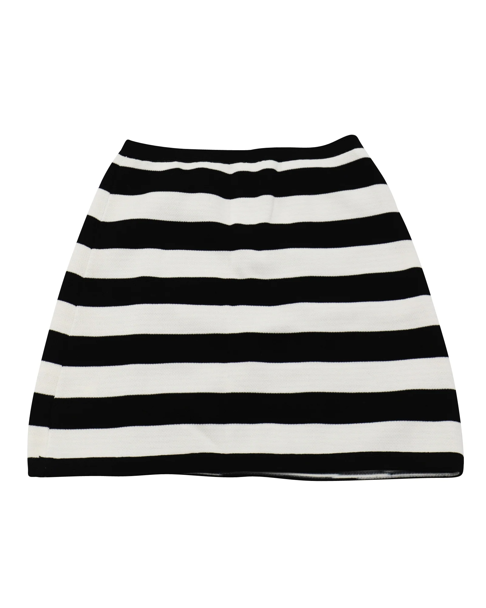 Missoni Striped Knit Mini Skirt in Black Cotton