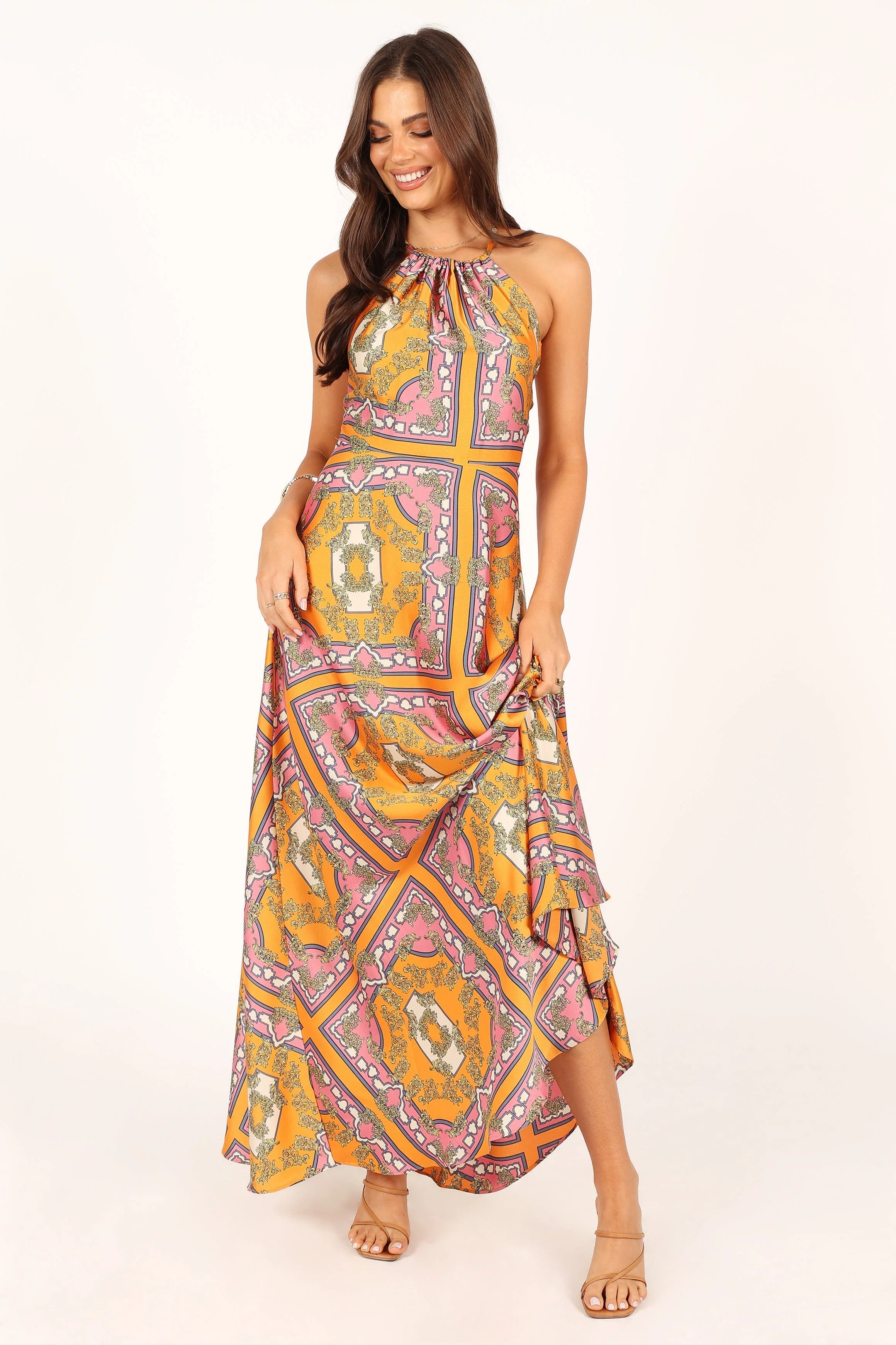 Amara Maxi Dress - Tangerine