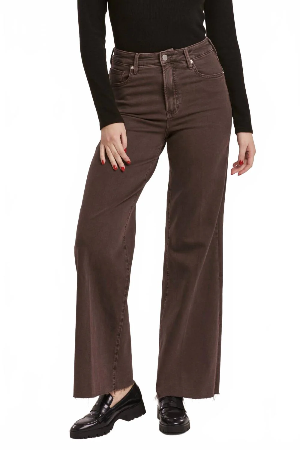 Fiona Jeans In Mocha Brown